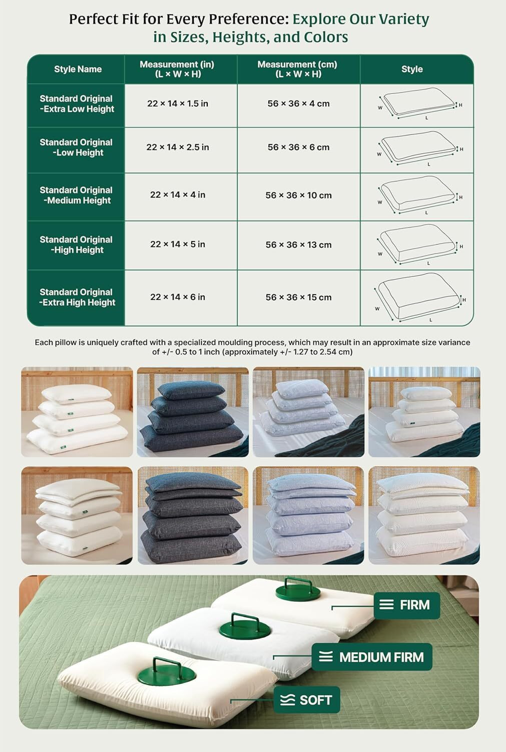 Image of The White Willow Memory Foam Sleeping Pillow Pack of 1 Solid Queen Size Neck and Back Pain Relief