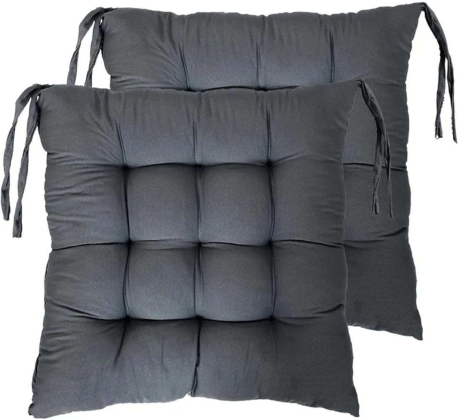 Image of SOFT SNOOZE Microfibre Chair Pad Pack of 2 Solid Soft Luxury