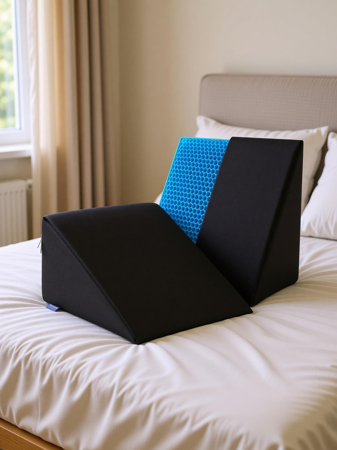 Image of The Sleep Company Foam Cushion Pack of 1 Solid SmartGRID Wedge