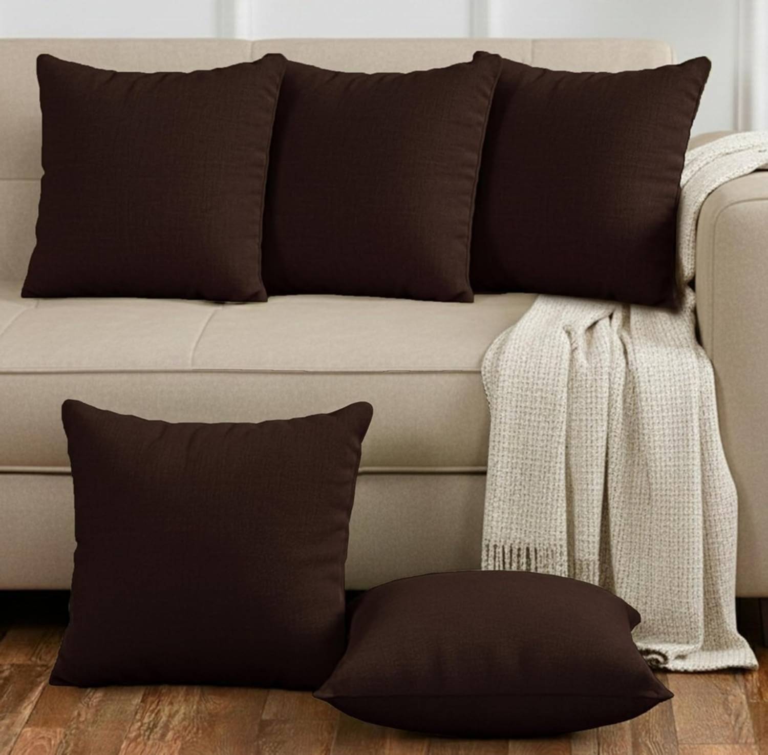BHEBHA Microfibre Cushion Pack of 5 Abstract