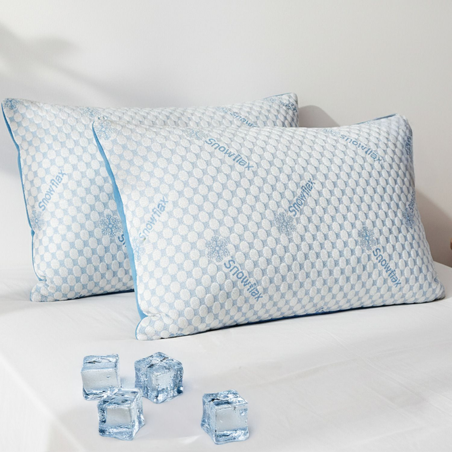 Image of AYKA Microfibre Sleeping Pillow Pack of 2 Solid Soft Microfiber Pillows