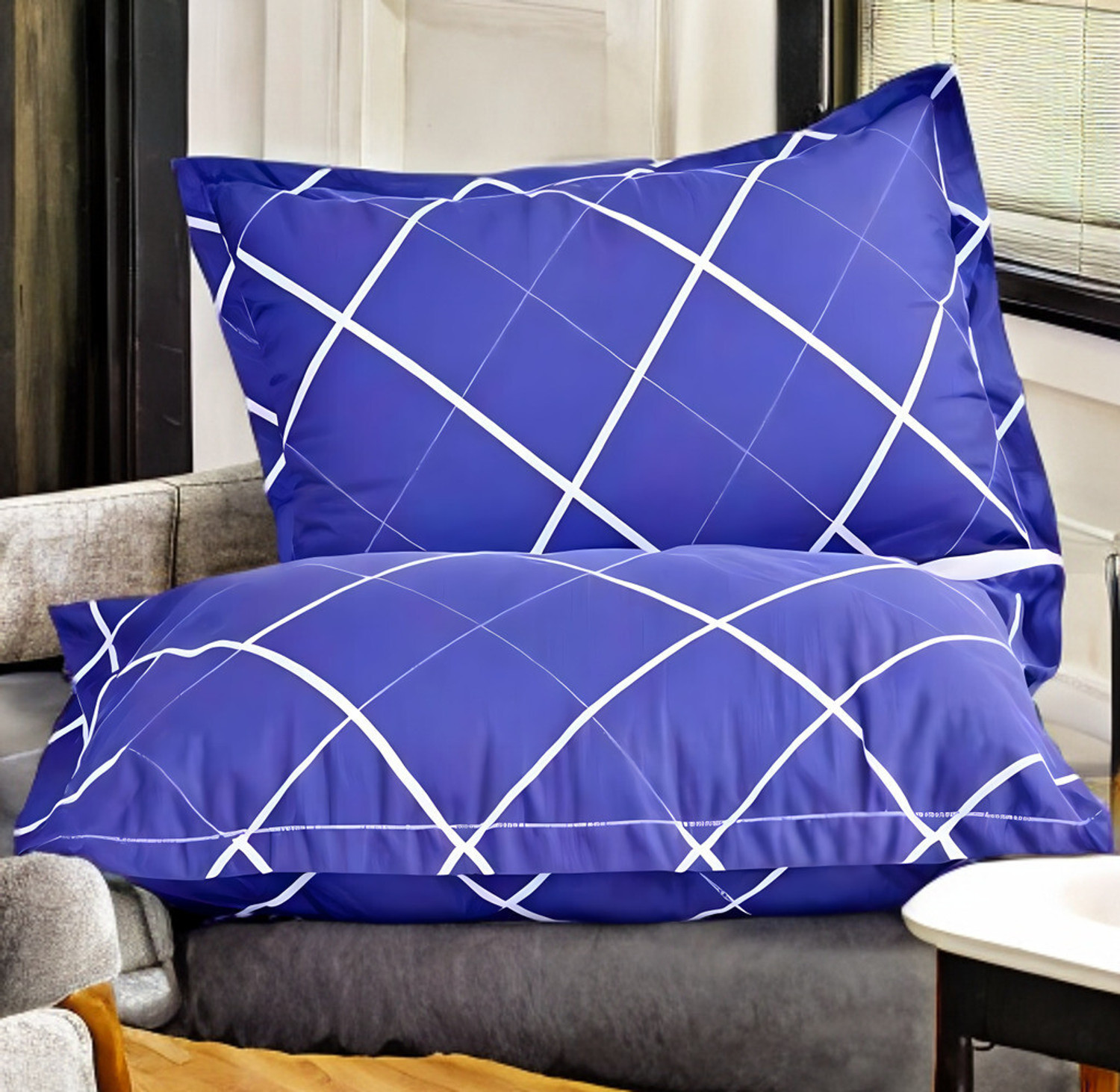 Image of LIPONOS Polyester Fibre Sleeping Pillow Pack of 2 Solid LUXURY
