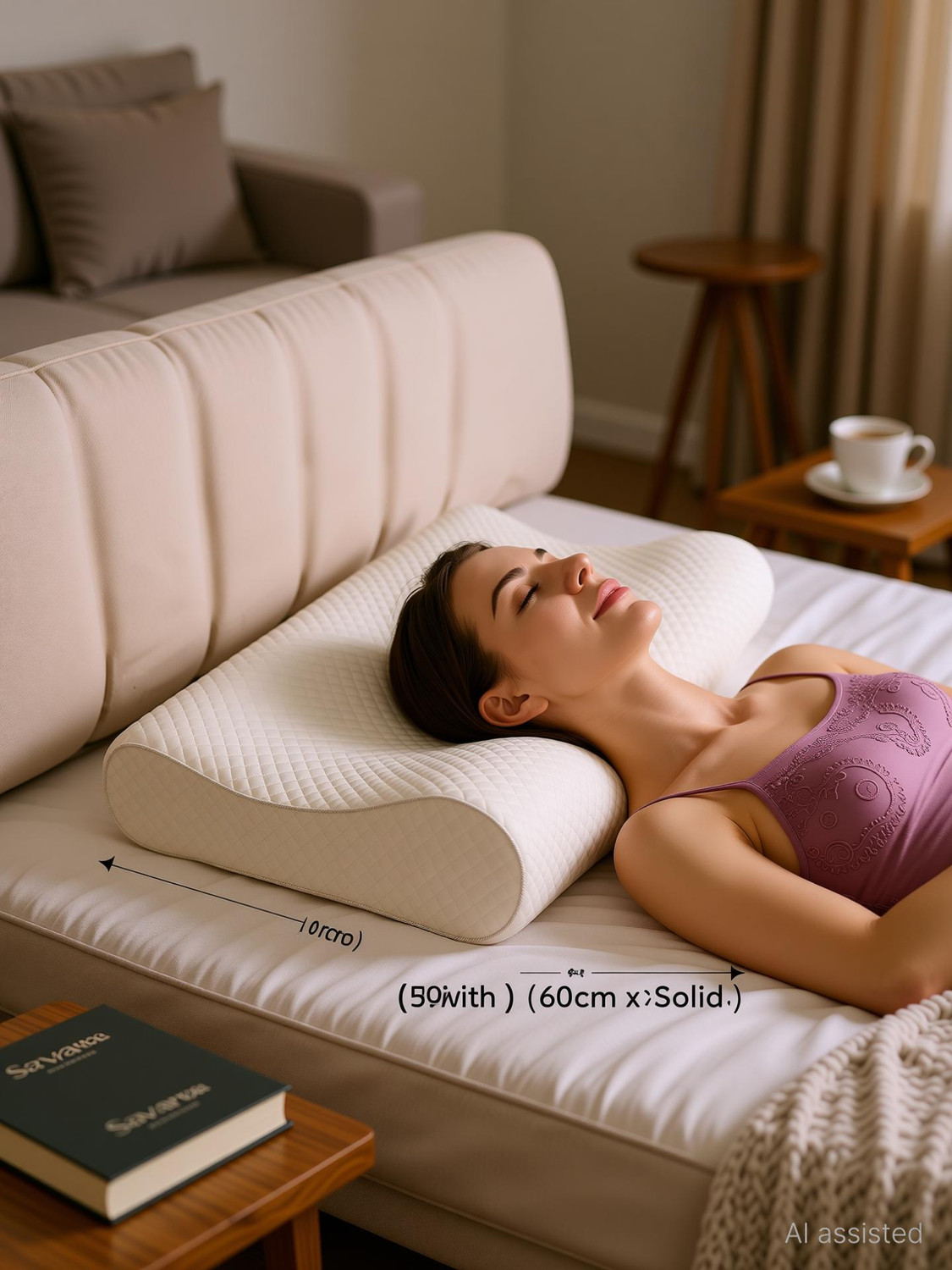 Image of Savara Enterprise Memory Foam Orthopaedic Pillow Pack of 1 Solid