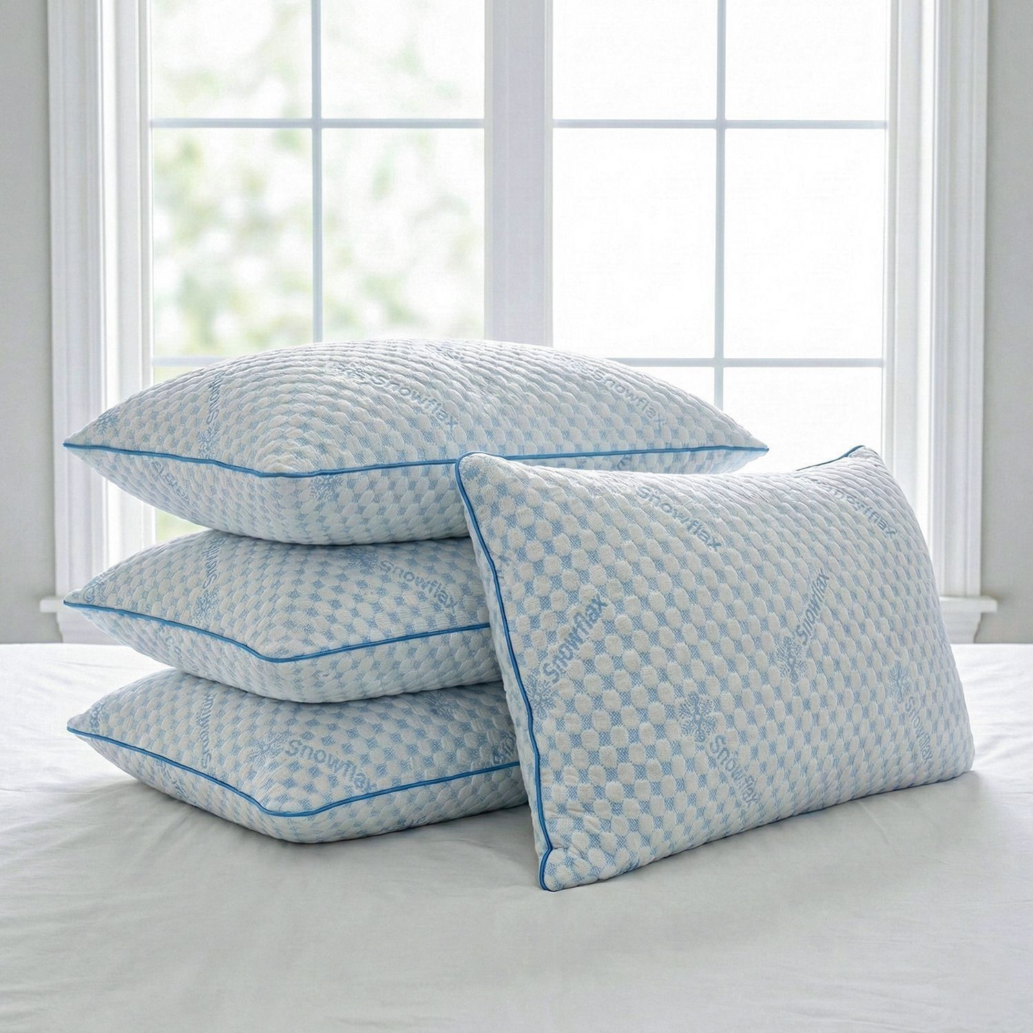 Image of AYKA Microfibre Sleeping Pillow Pack of 4 Solid Soft Microfiber Pillows