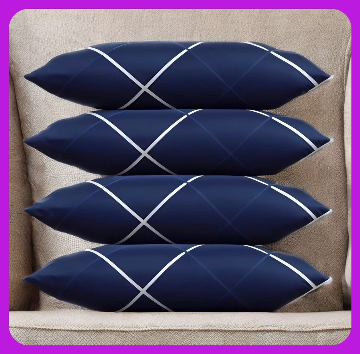 Image of Urmila Creation Microfibre Sleeping Pillow Pack of 4 Solid LUXURY