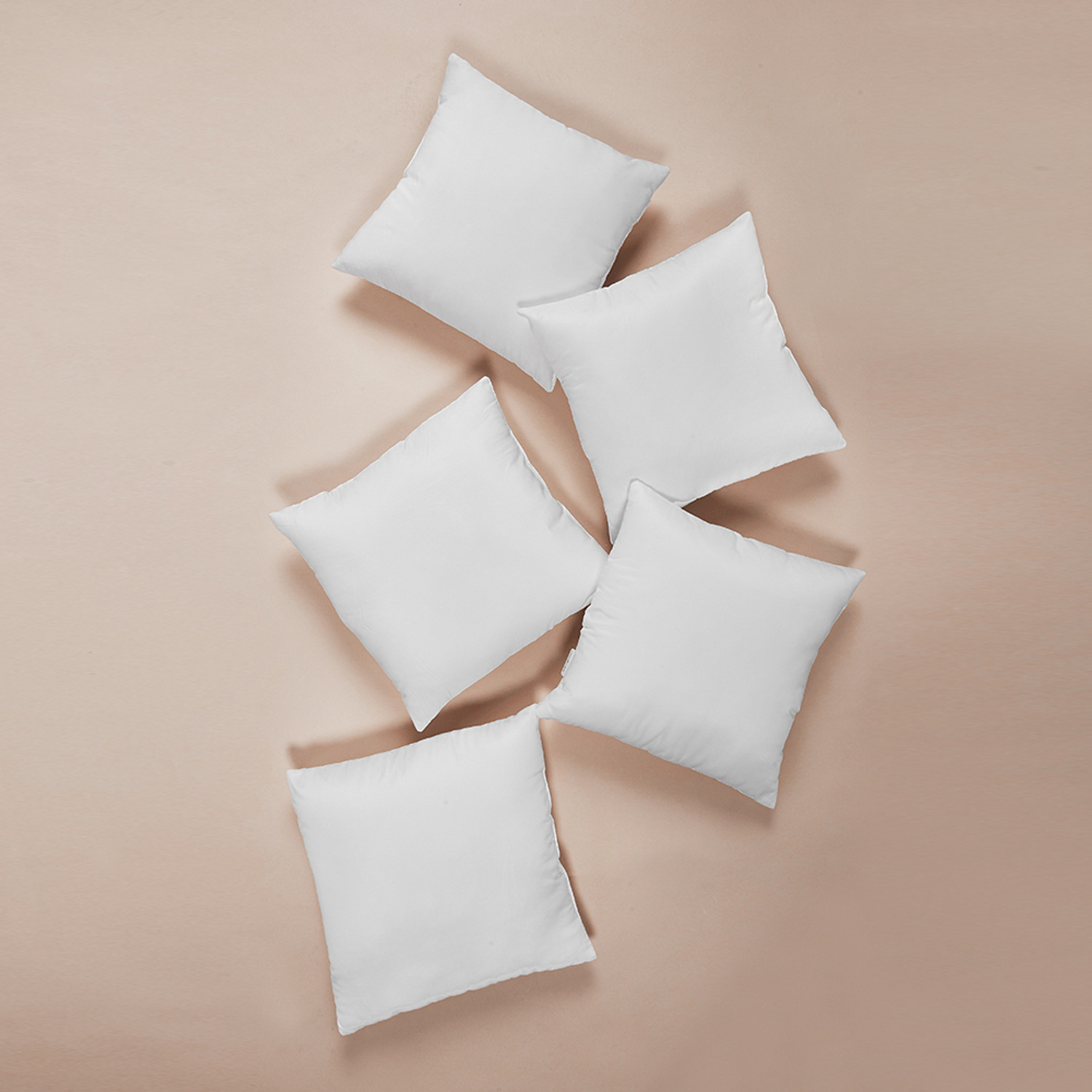 Image of Wakefit Microfibre Cushion Pack of 5 Solid 200 GSM Hollow Fibre Cushion