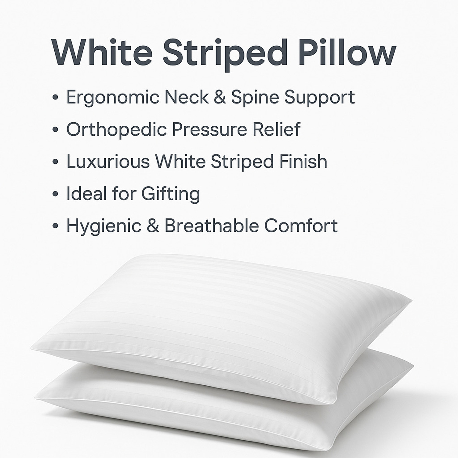 Image of Flipkart SmartBuy Microbeads Sleeping Pillow Pack of 1 Stripes
