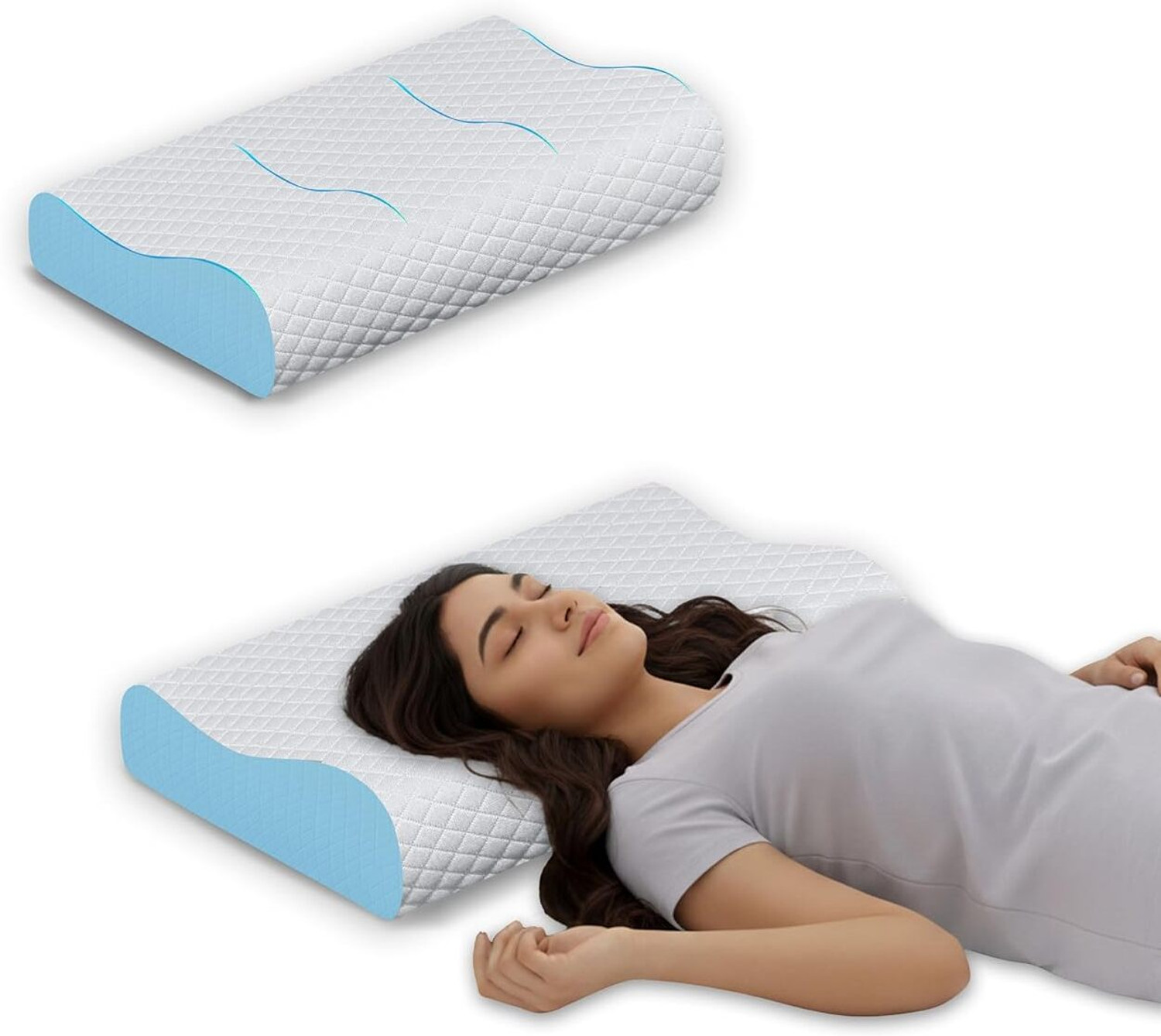 Image of Flipkart SmartBuy Memory Foam Sleeping Pillow Pack of 1 Nature