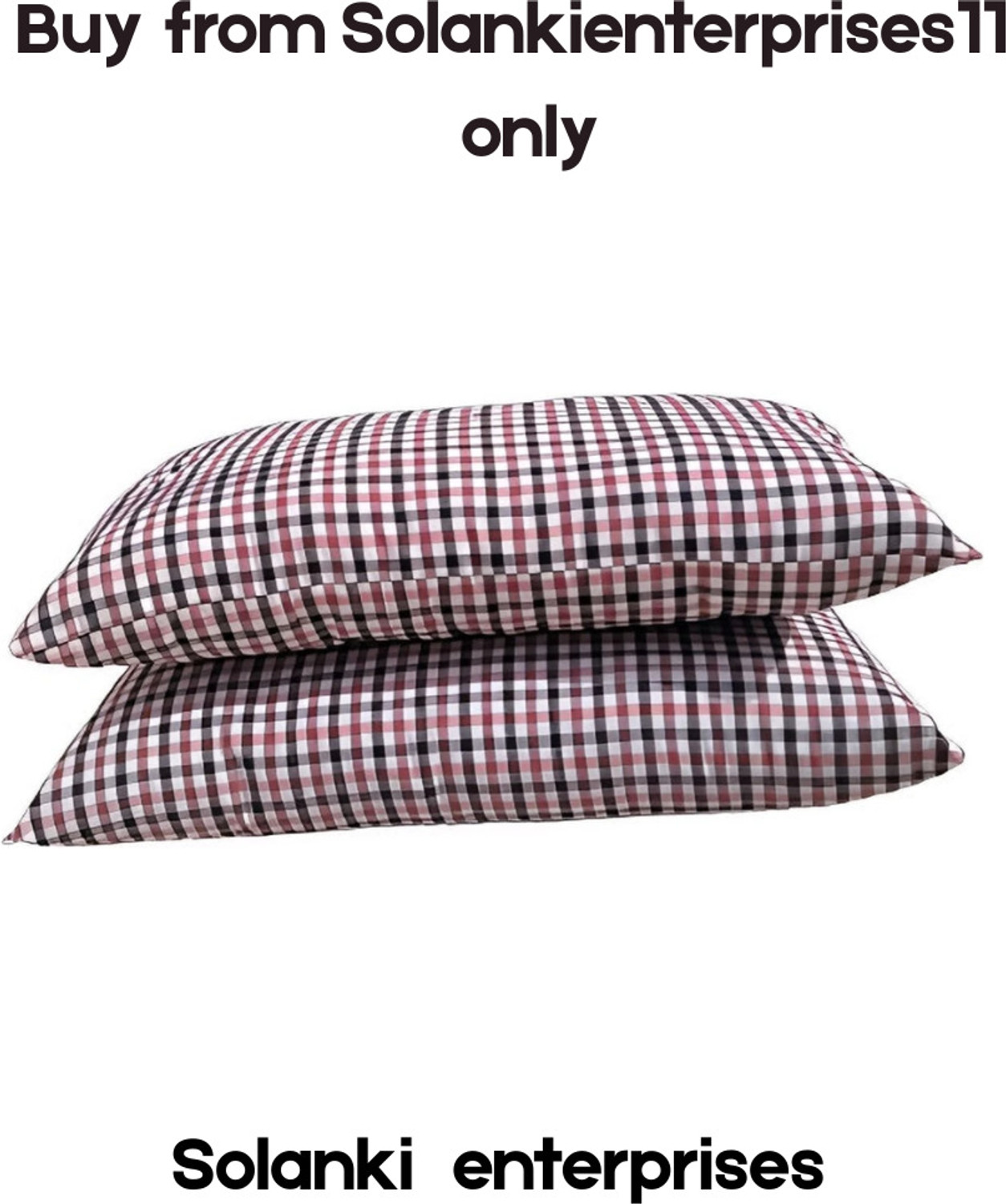 Image of TIRAZ Cotton Sleeping Pillow Pack of 2 Geometric
