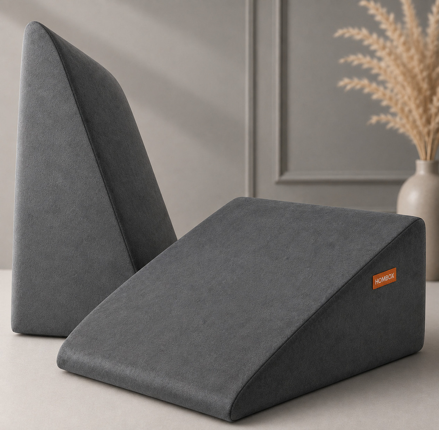 Image of HOMBOX Foam Orthopaedic Pillow Pack of 1 Solid Bed Wedge