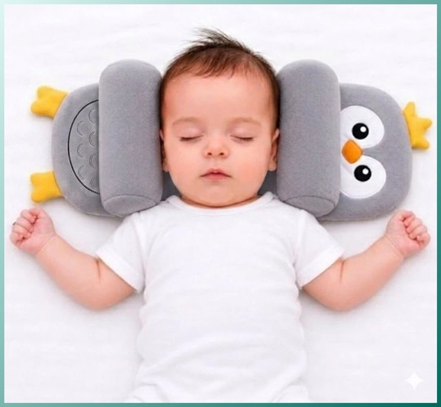 Image of GHALIB Microfibre Baby Pillow Pack of 1 Animals GHALIB Comfort Series