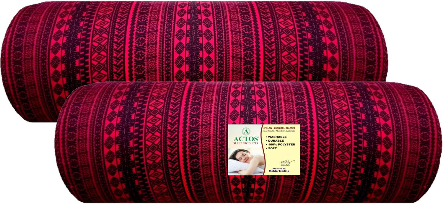 ACTOS Cotton Bolster Pack of 2 Geometric