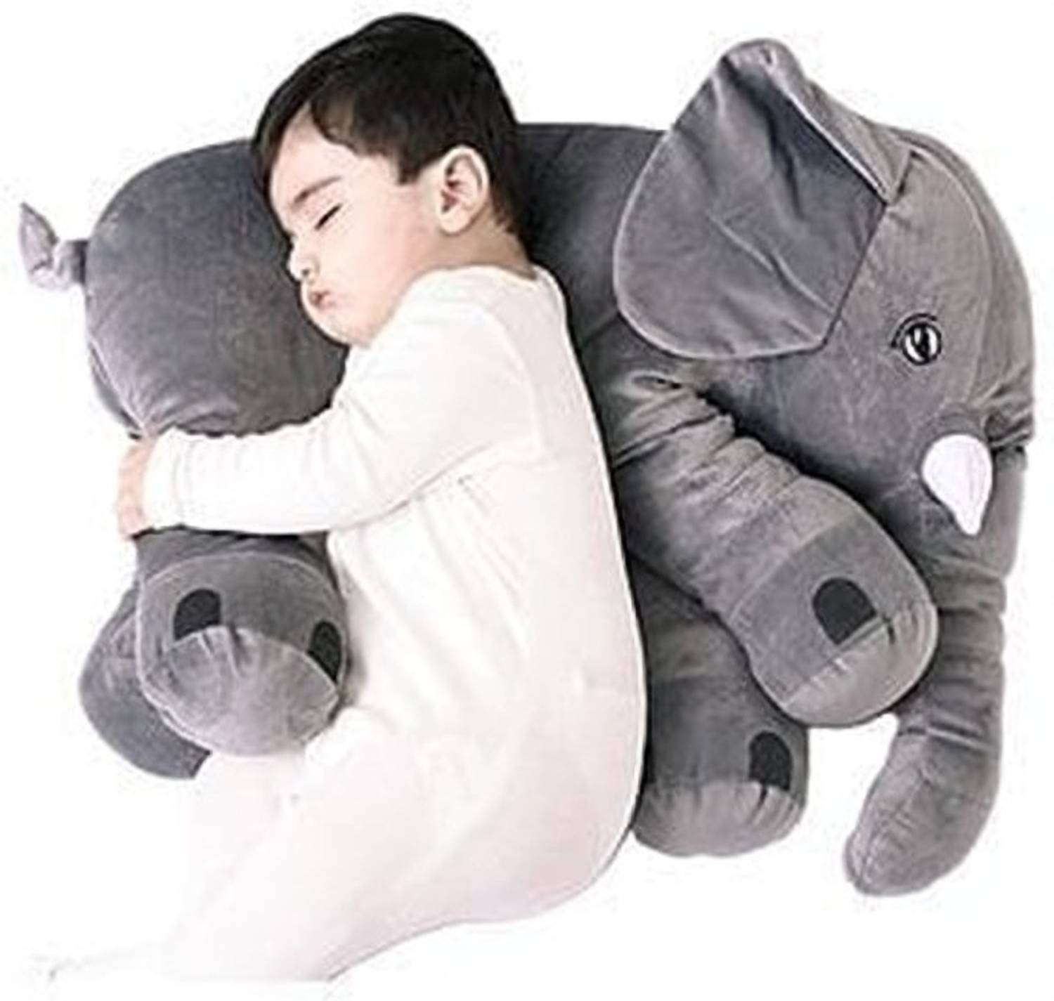 DearJoy Baby Elephant Pillow (Grey) - 45 cm - Image 1