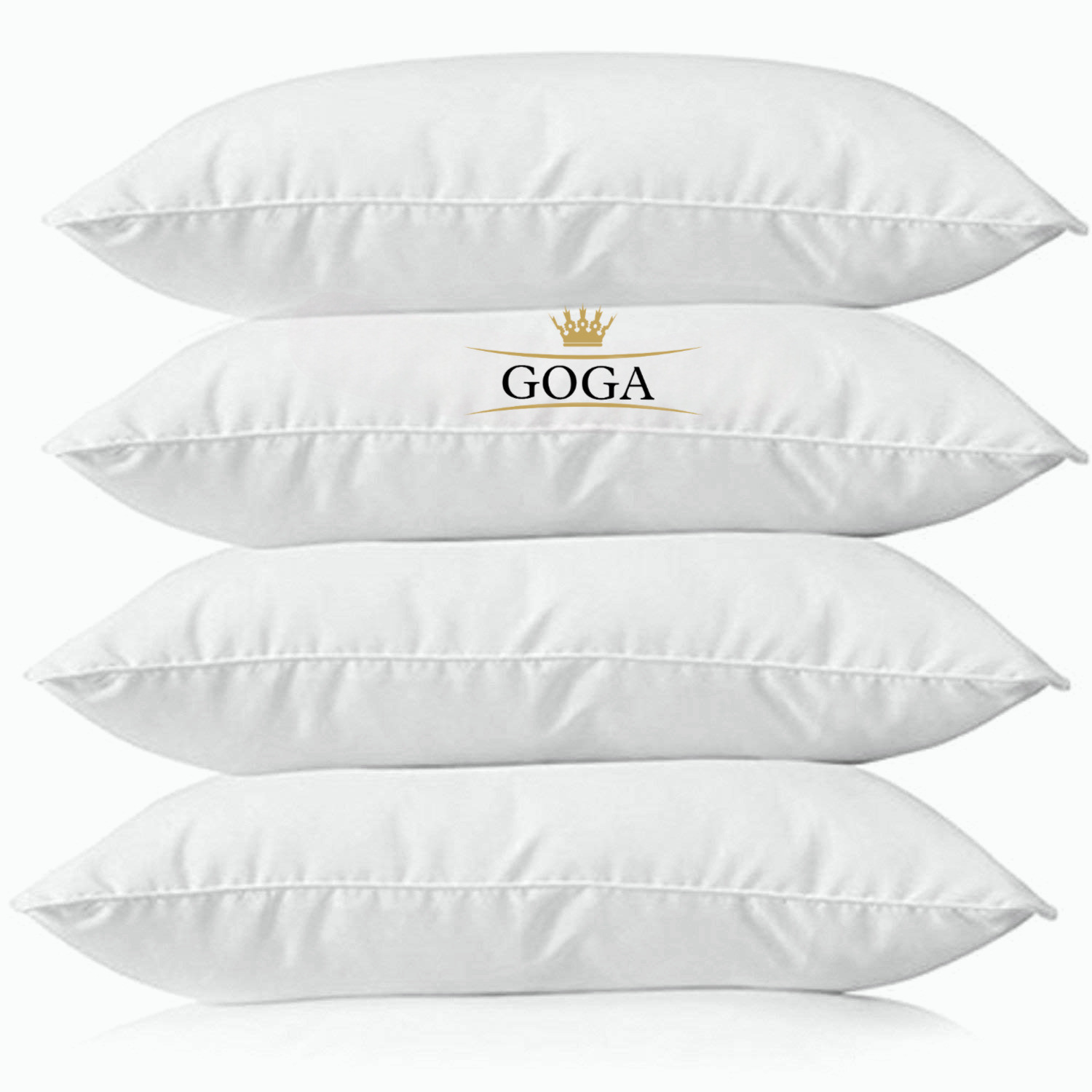 Image of GOGA Cotton Sleeping Pillow Pack of 4 Solid LUXURY