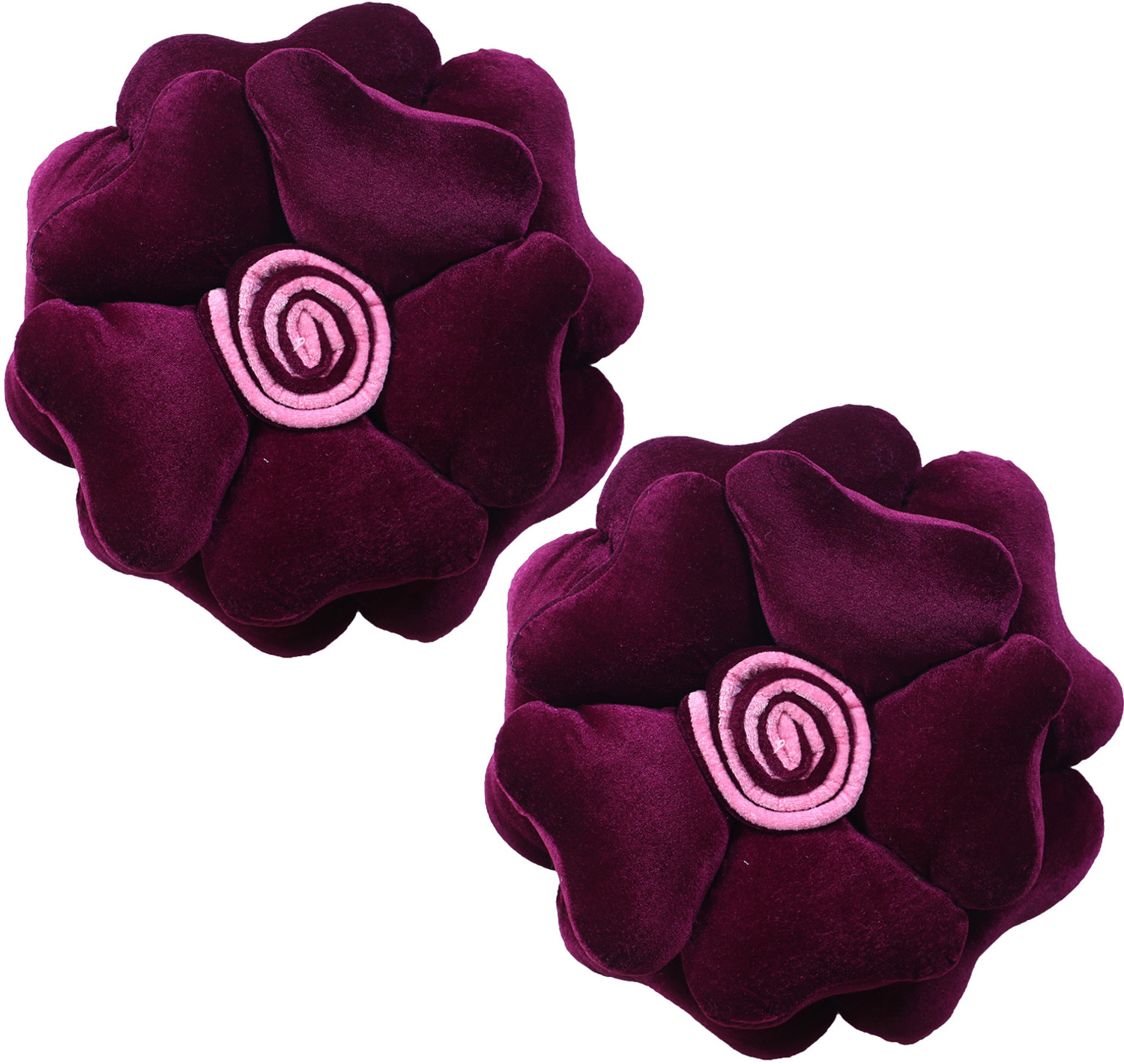 Image of KUBER INDUSTRIES Microfibre Cushion Pack of 2 Floral