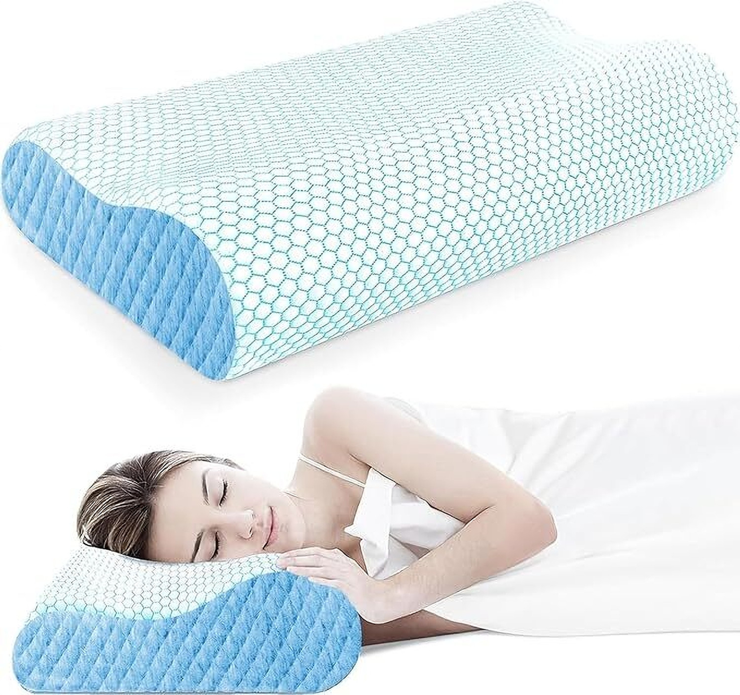 Image of Flipkart SmartBuy Memory Foam Sleeping Pillow Pack of 1 Solid ORTHOPEDIC