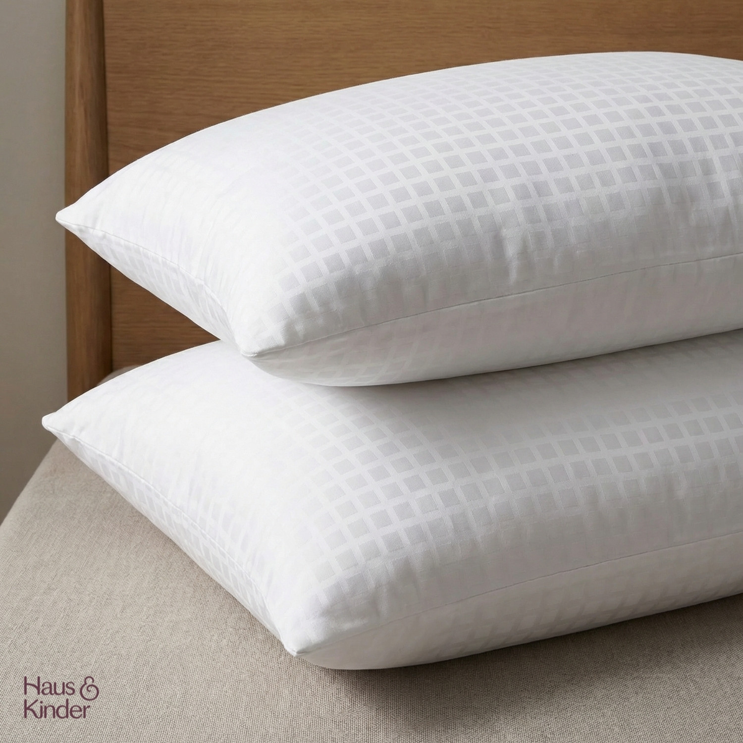 Image of haus & kinder Microfibre Body Pillow Pack of 2 Solid