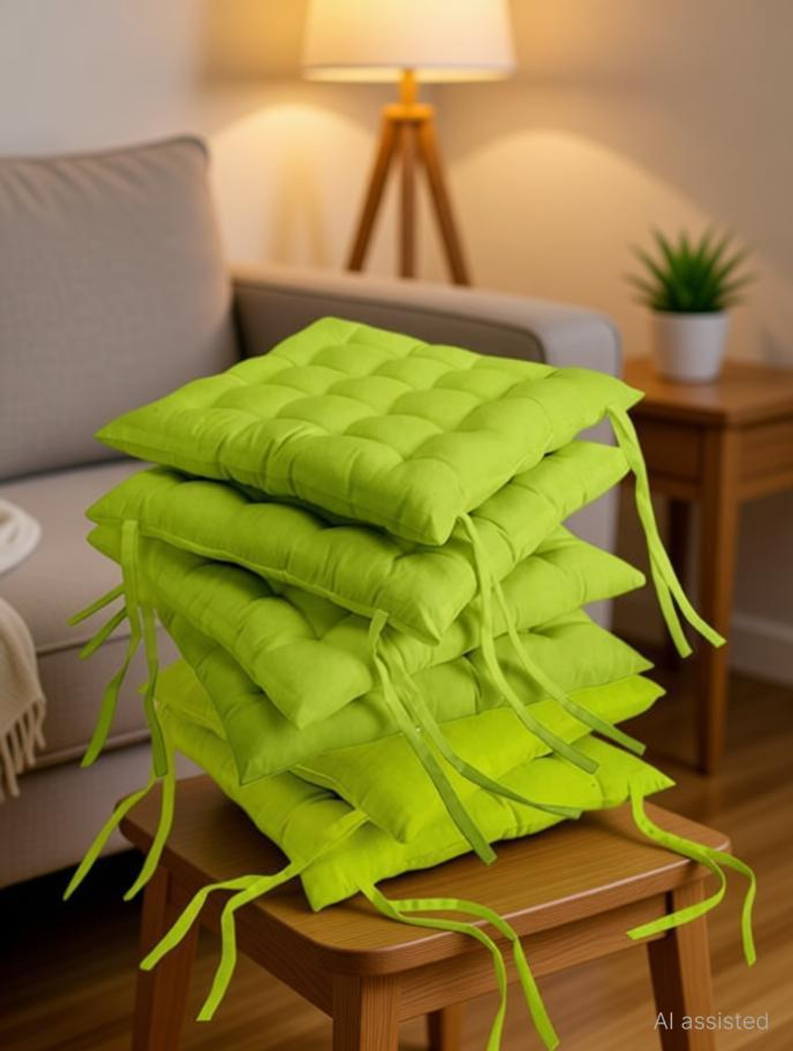 Image of AMAK INC Microfibre Chair Pad Pack of 6 Solid