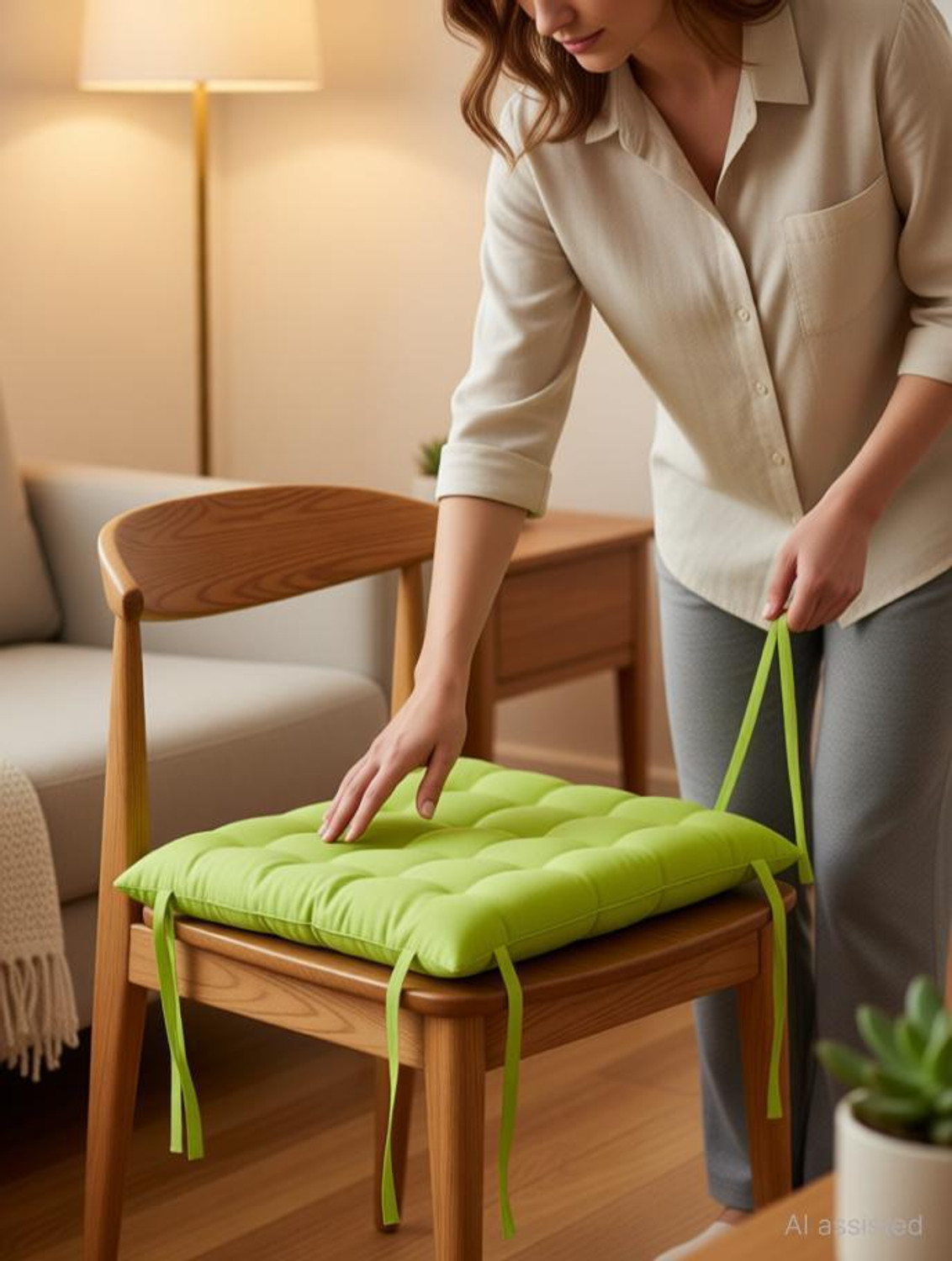 Image of AMAK INC Microfibre Chair Pad Pack of 6 Solid