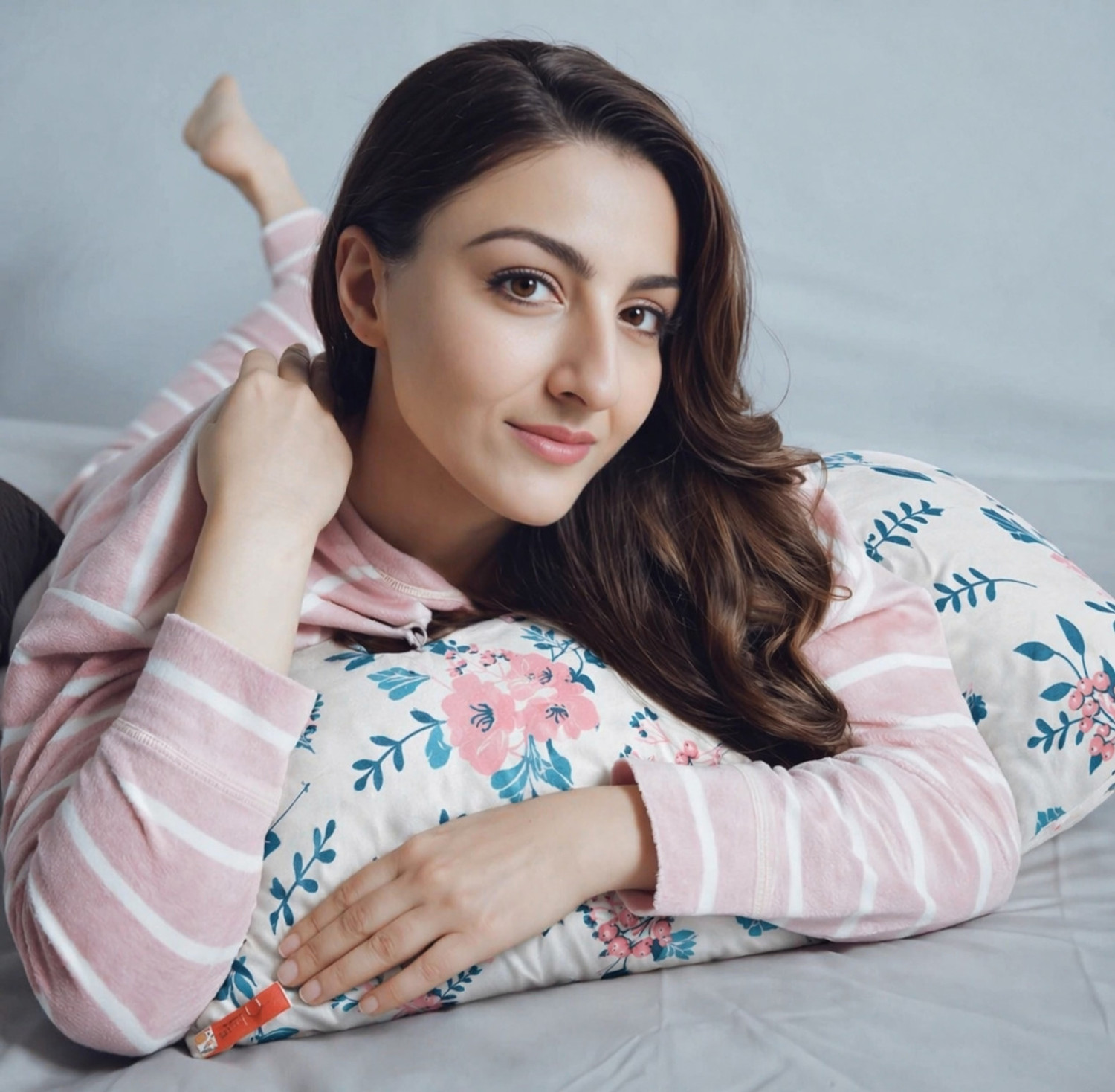 Image of LIPONOS Microfibre Sleeping Pillow Pack of 4 Floral Premium