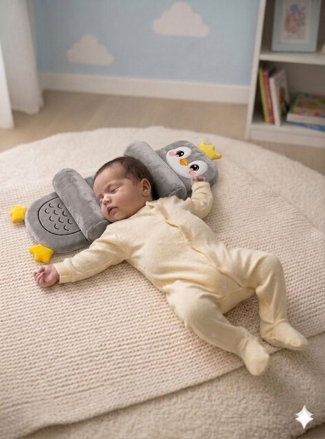 Image of GHALIB Microfibre Baby Pillow Pack of 1 Animals GHALIB Comfort Series