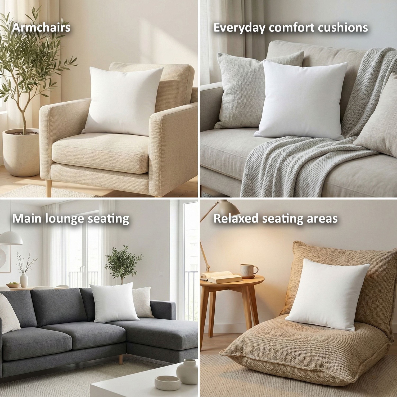 Image of NOOHSAY Microfibre Cushion Pack of 4 Solid