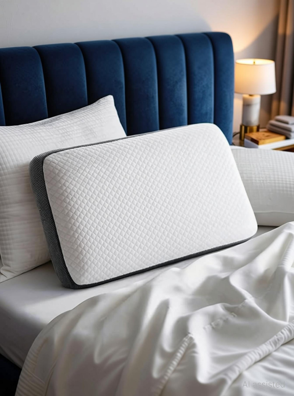 Image of Flipkart SmartBuy Memory Foam Orthopaedic Pillow Pack of 1 Solid