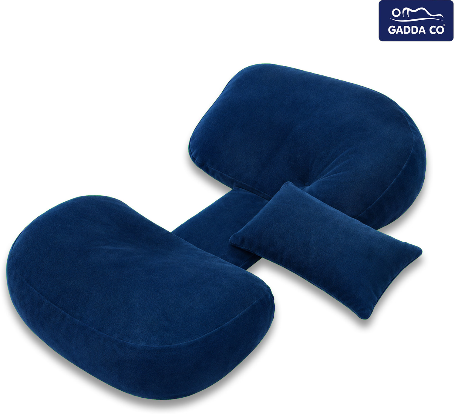 Image of GADDA CO Microfibre Pregnancy Pillow Pack of 1 Solid Adjustable Pillow