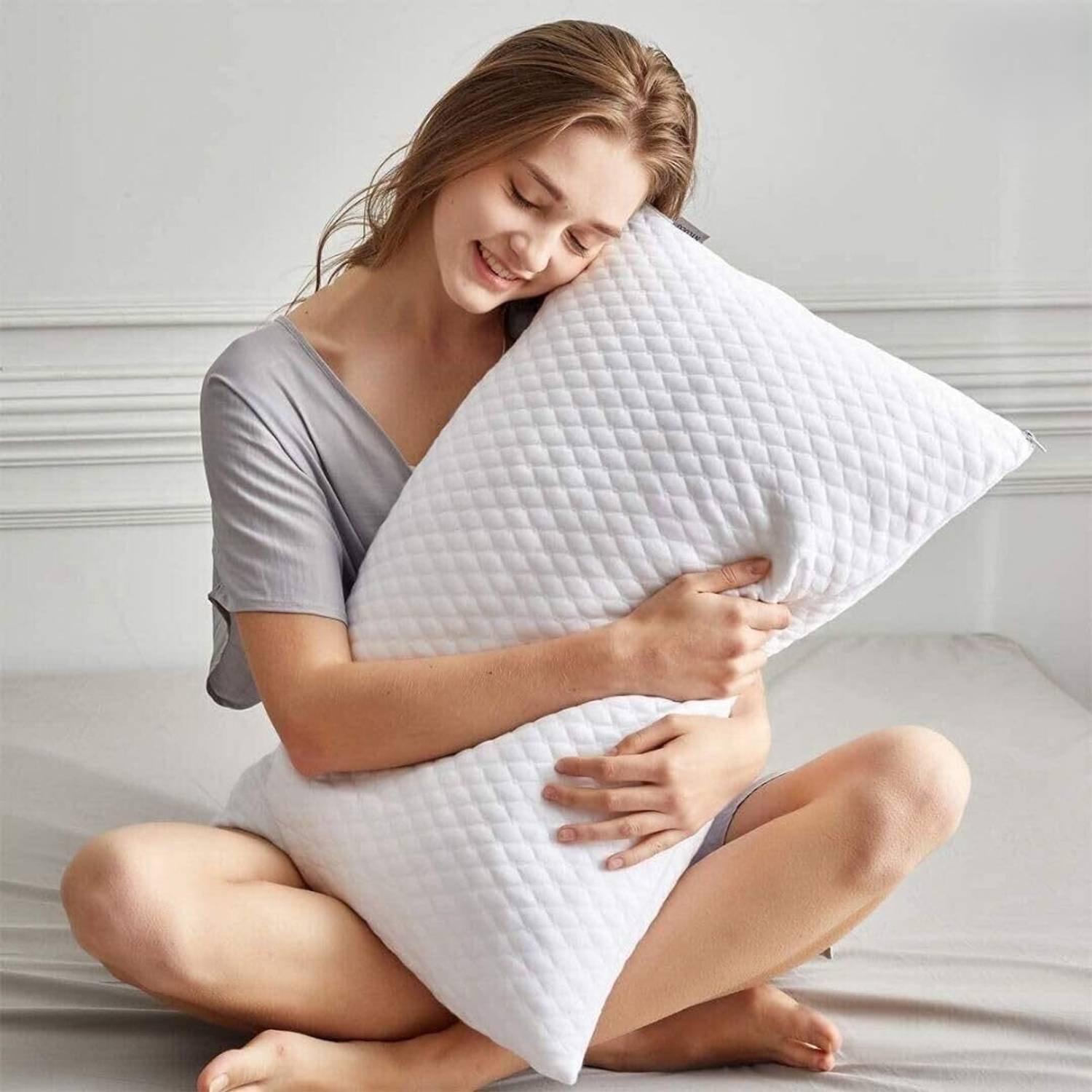 Maanisha Enterprises Microfibre Sleeping Pillow Pack of 1 Solid Pillow Set || Comfort And Support Pillow