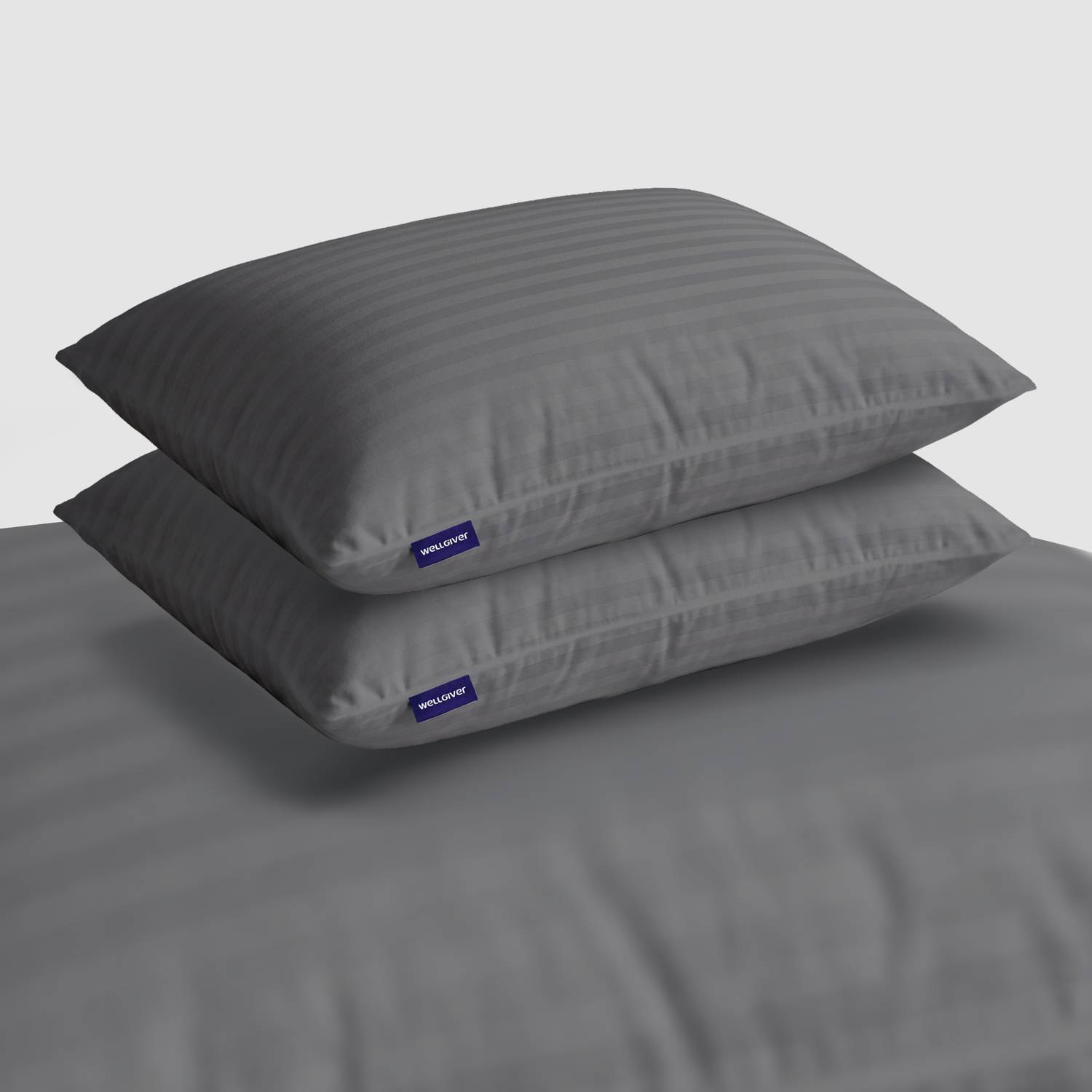WELLGIVER Microfibre Pillow Pack of 2, 41x61 cm - Image 3
