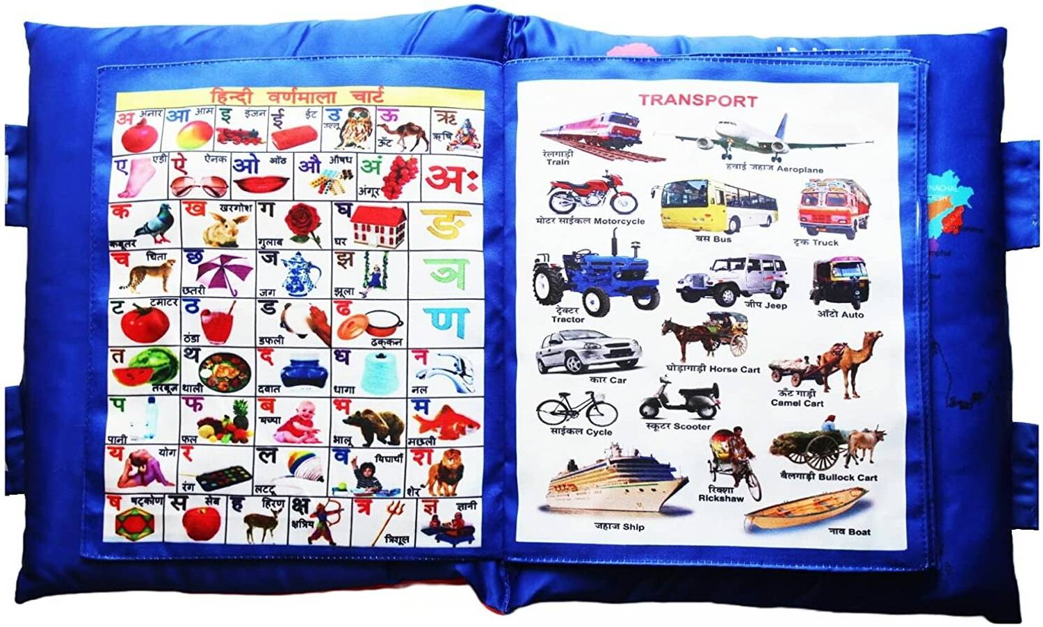 BHVMEY Baby Learning Soft Cushion Teaching Book Pillow Toys For Baby Boys Girls