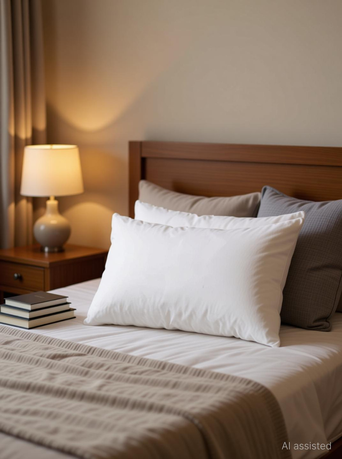 Image of Sleepwell Microfibre Sleeping Pillow Pack of 2 Solid 002 (White)