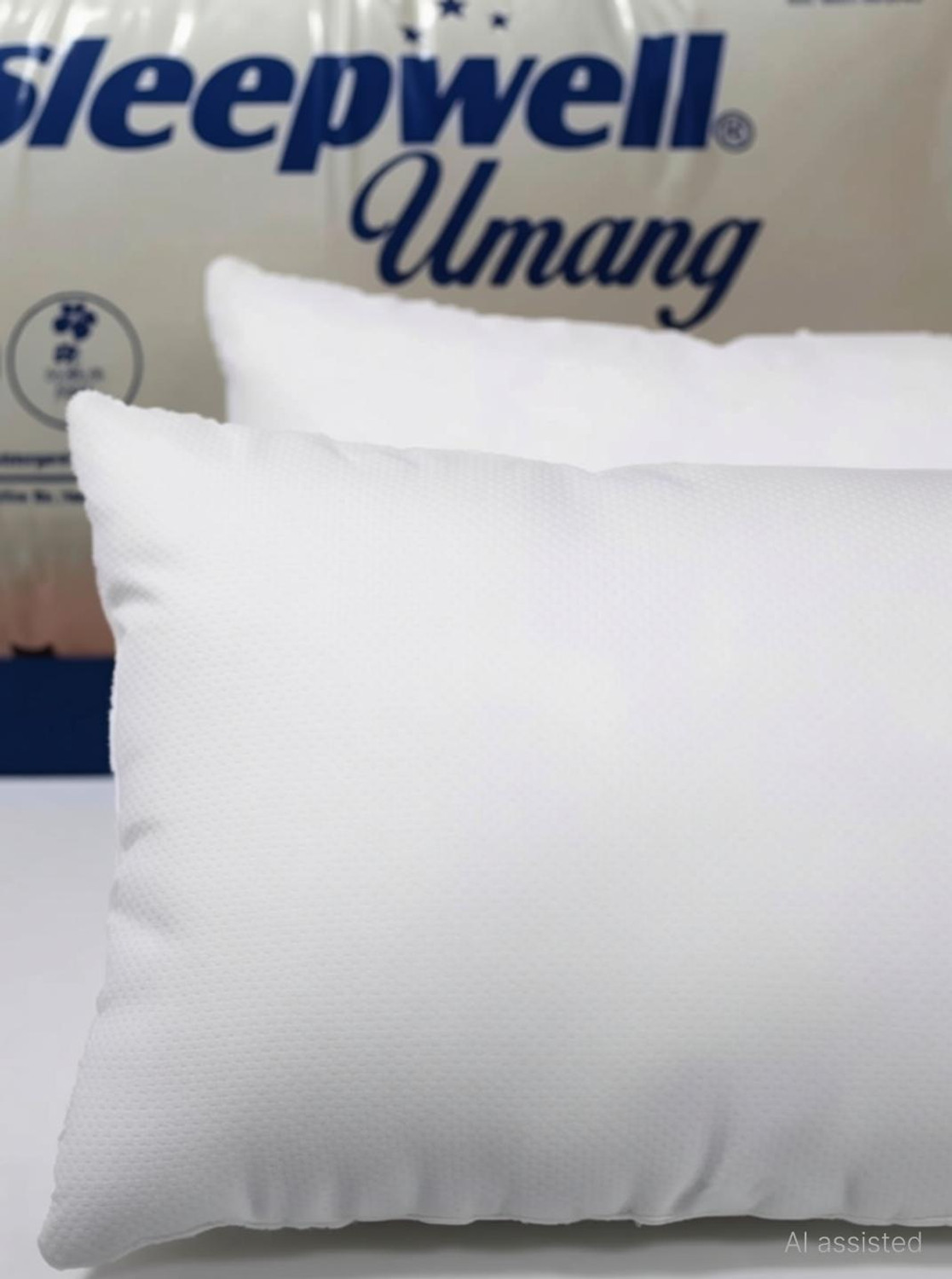 Image of Sleepwell Microfibre Sleeping Pillow Pack of 2 Solid 002 (White)