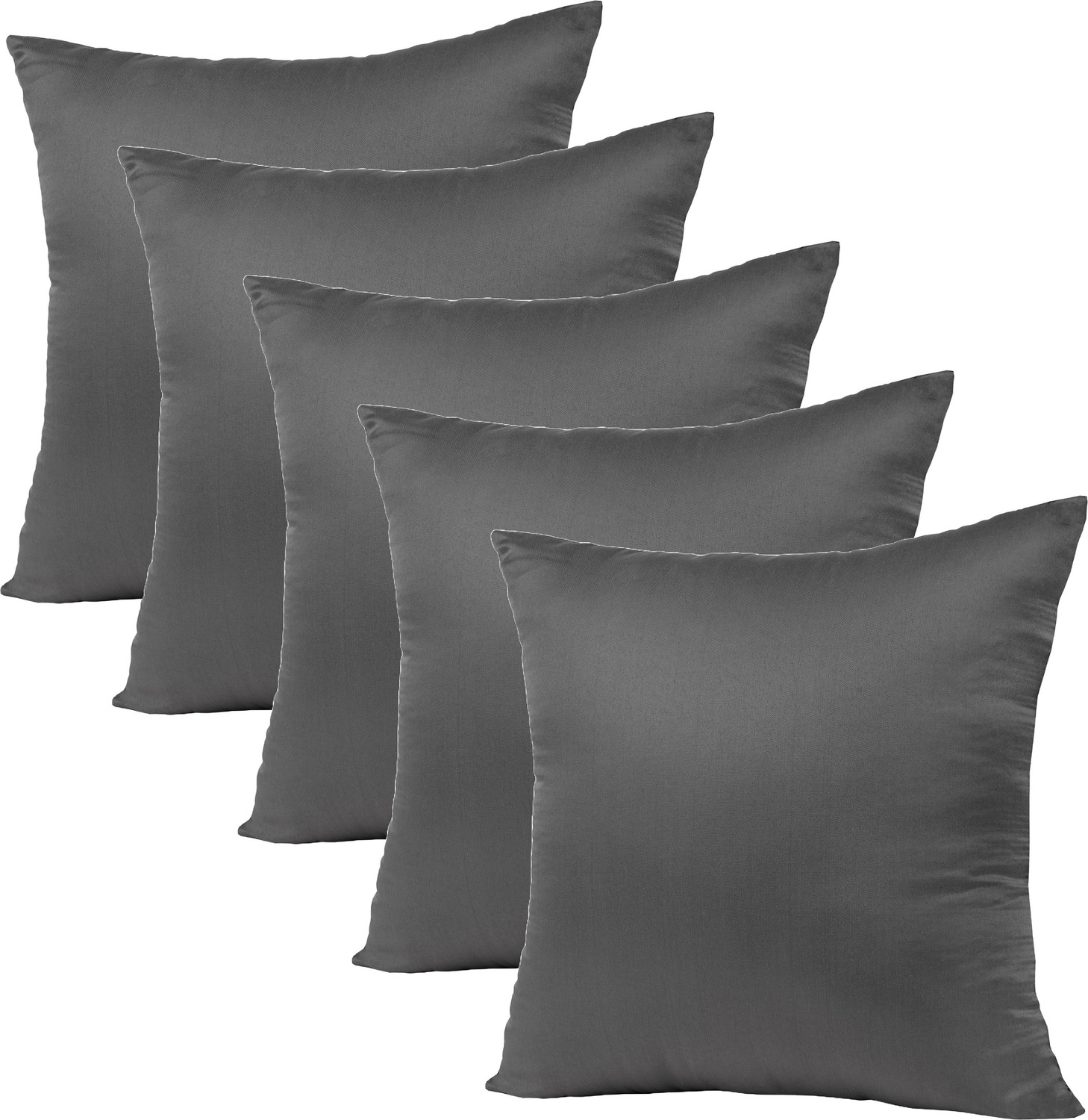 Image of VLYSIUM Polyester Fibre Cushion Pack of 5 Solid cushion 22*22 inch cushion fillers for sofa pillow (55x55 cm)