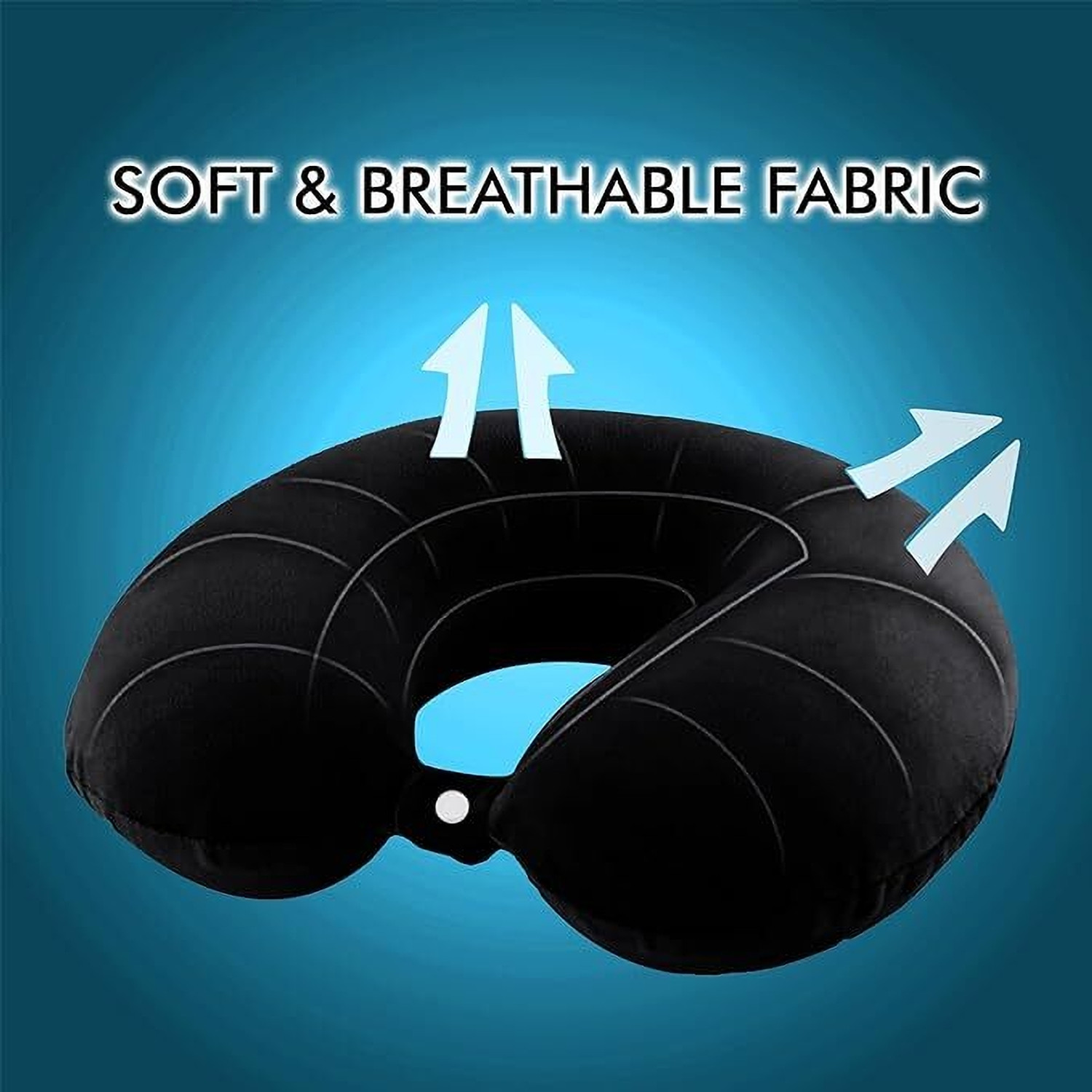 Image of TrendTryst Polyester Fibre Travel Pillow Pack of 1 Nature Fashion
