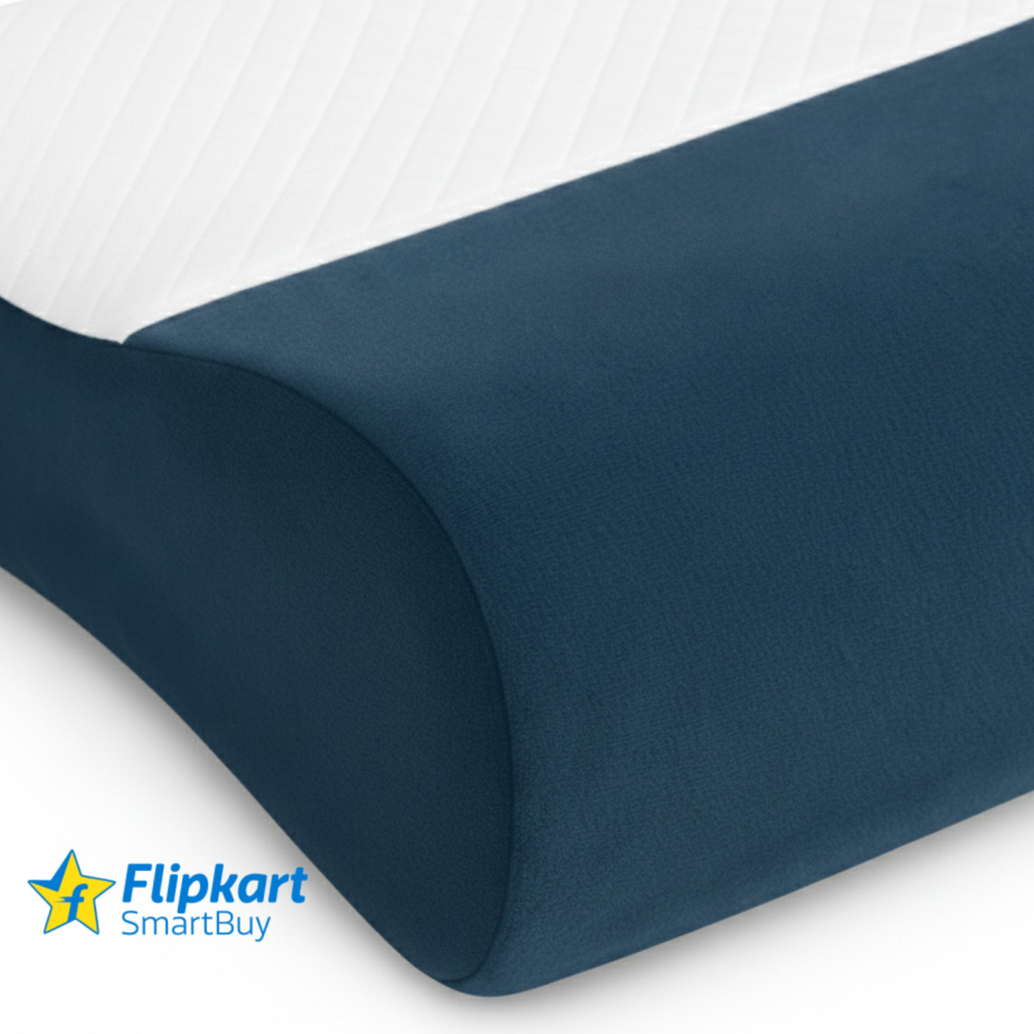 Image of Flipkart SmartBuy Memory Foam Orthopaedic Pillow Pack of 1 Solid Luxurious, ComfortContour, OrthoRest Premium, Wave, NeckEase Support, SpineAlign