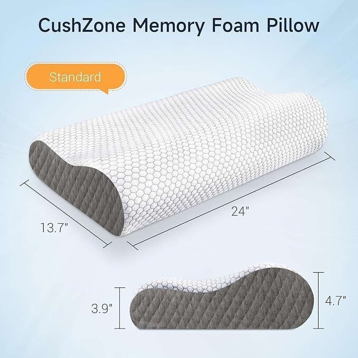 Image of Flipkart SmartBuy Memory Foam Sleeping Pillow Pack of 1 Solid ORTHOPEDIC
