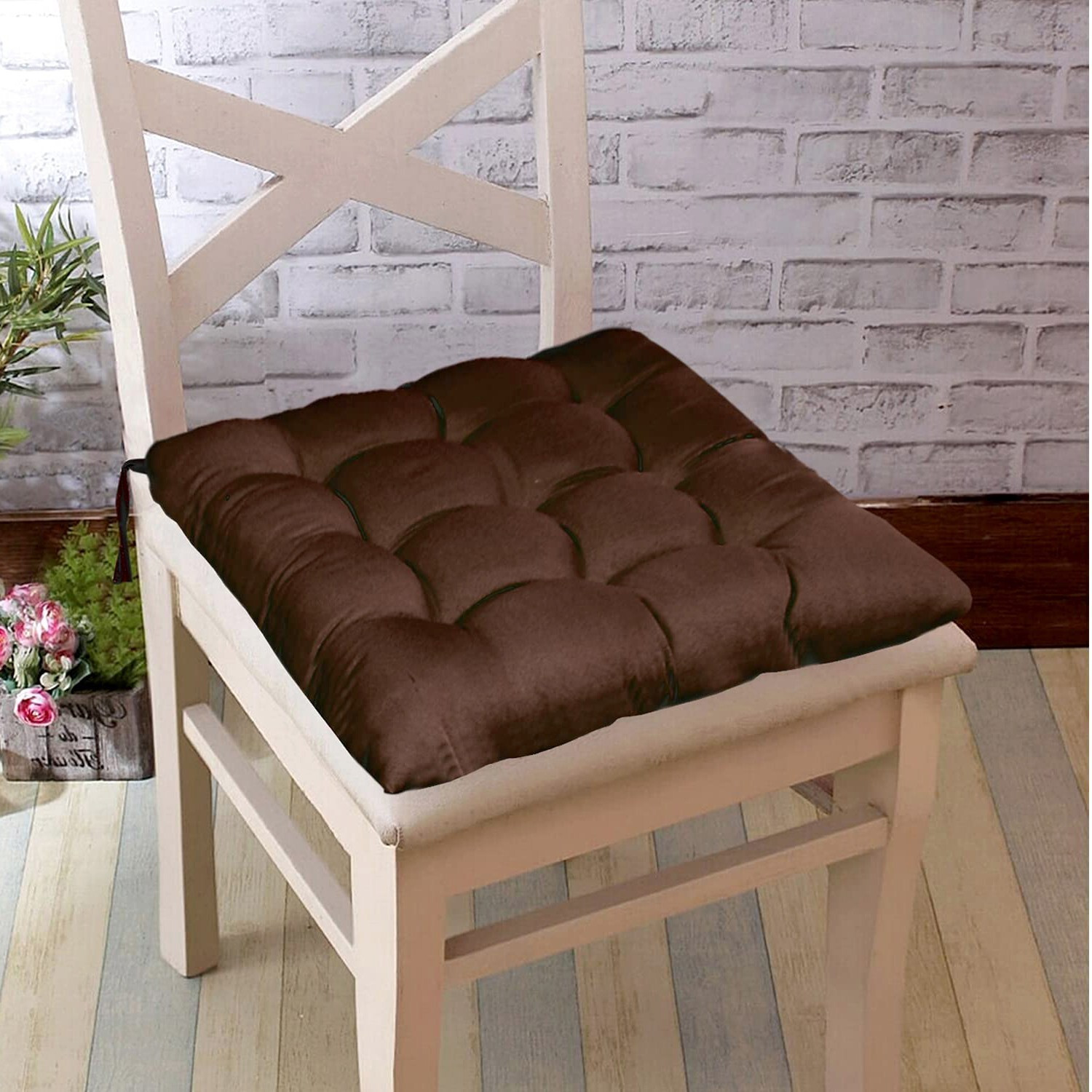 Image of AMAK INC Microfibre Chair Pad Pack of 4 Solid HAVENSOFT