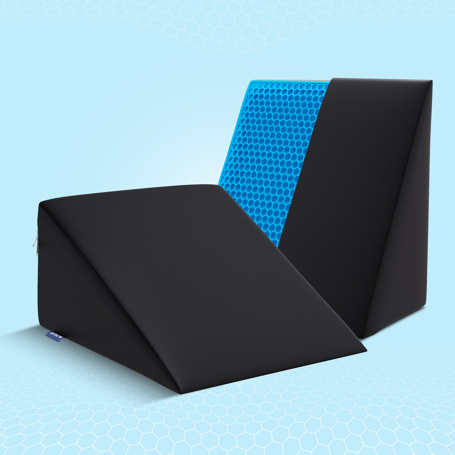 Image of The Sleep Company Foam Cushion Pack of 1 Solid SmartGRID Wedge