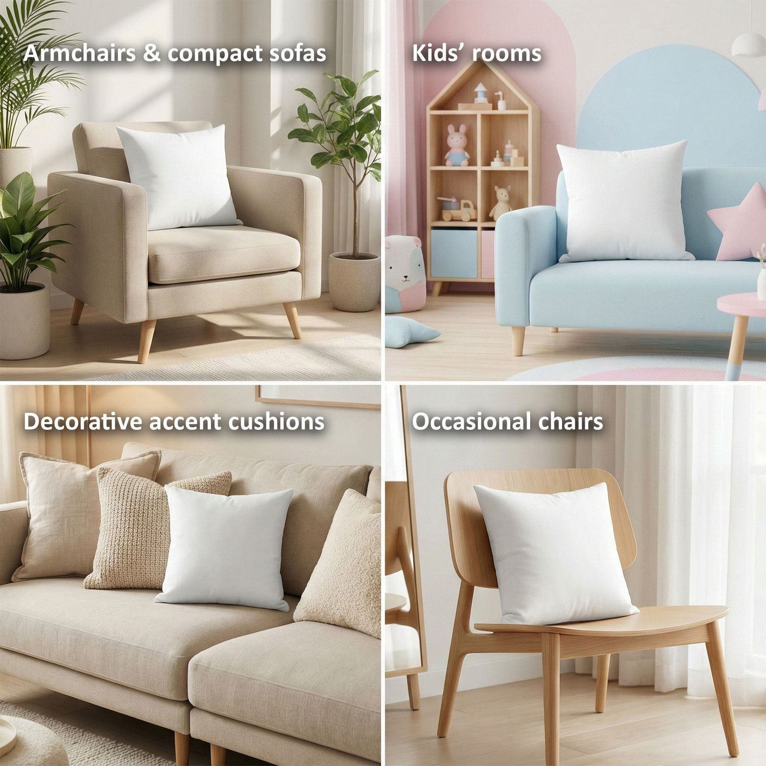 Image of NOOHSAY Microfibre Cushion Pack of 8 Solid