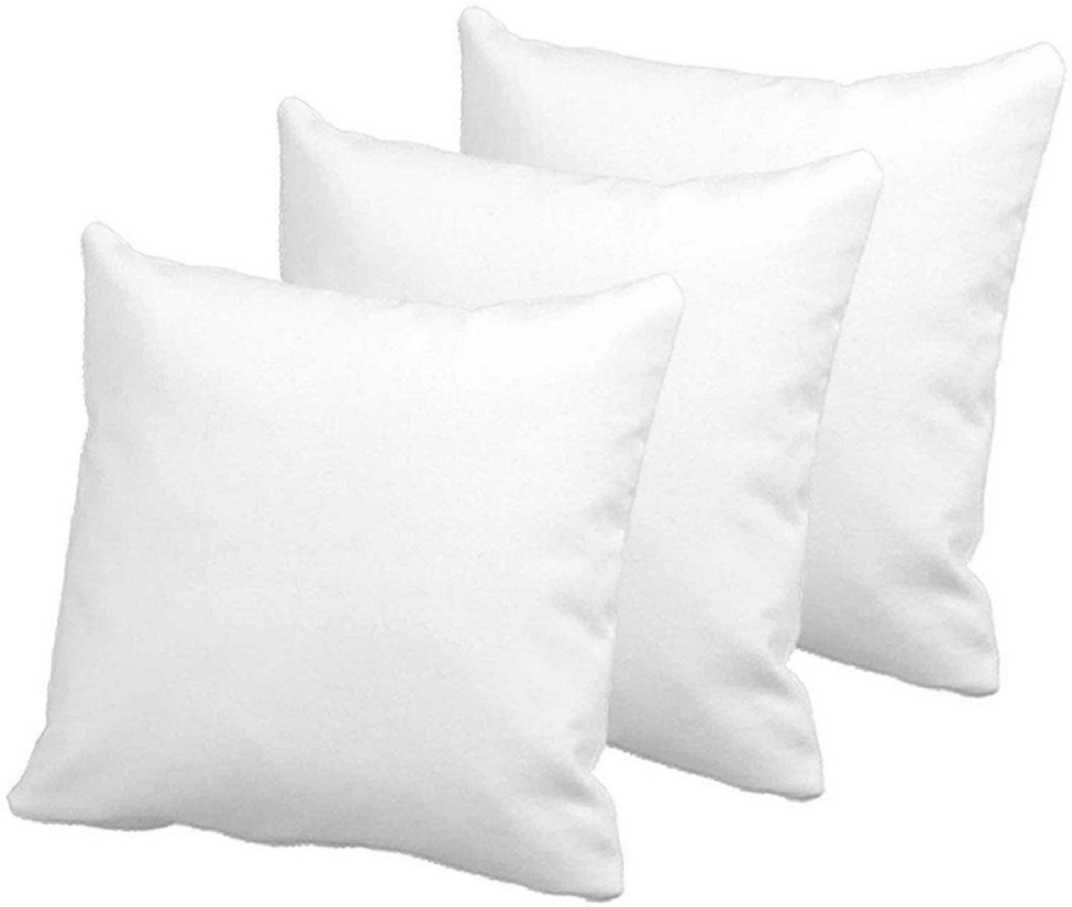 Image of VLYSIUM Polyester Fibre Cushion Pack of 5 Solid Big size 22x22 inch set of 5, square cushion for sofa pillow (55x55 cm Each)