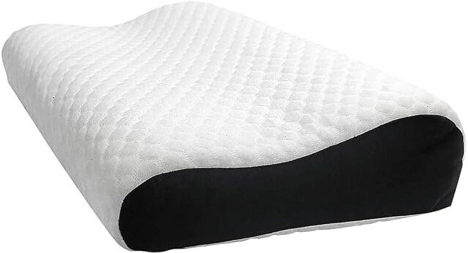 ASHLAS Memory Foam Sleeping Pillow Pack of 1 Solid Memory Foam Pillow, Contour Orthopedic Memory Foam Pillows Supports Neck Pain
