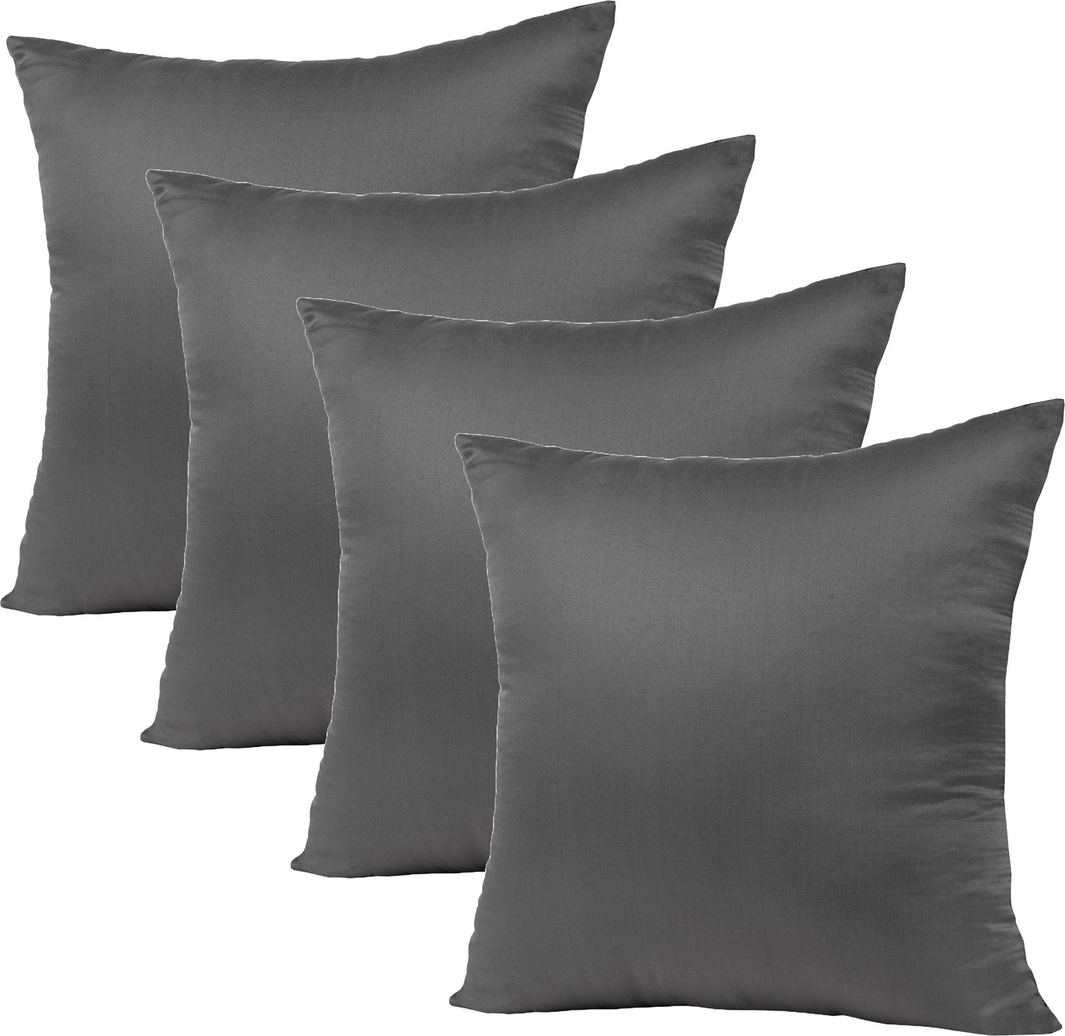 Image of VLYSIUM Polyester Fibre Cushion Pack of 4 Solid sofa pillows 40cm*40cm cushion fillers for sofa pillows (16x16 cm)