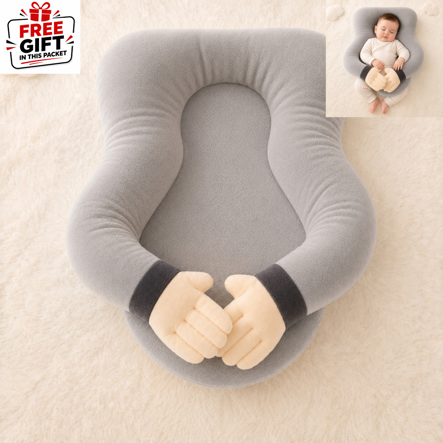 Image of MAHADEV STORE Foam, Memory Foam Baby Pillow Pack of 1 Solid BABY SLEEPING PILLOW