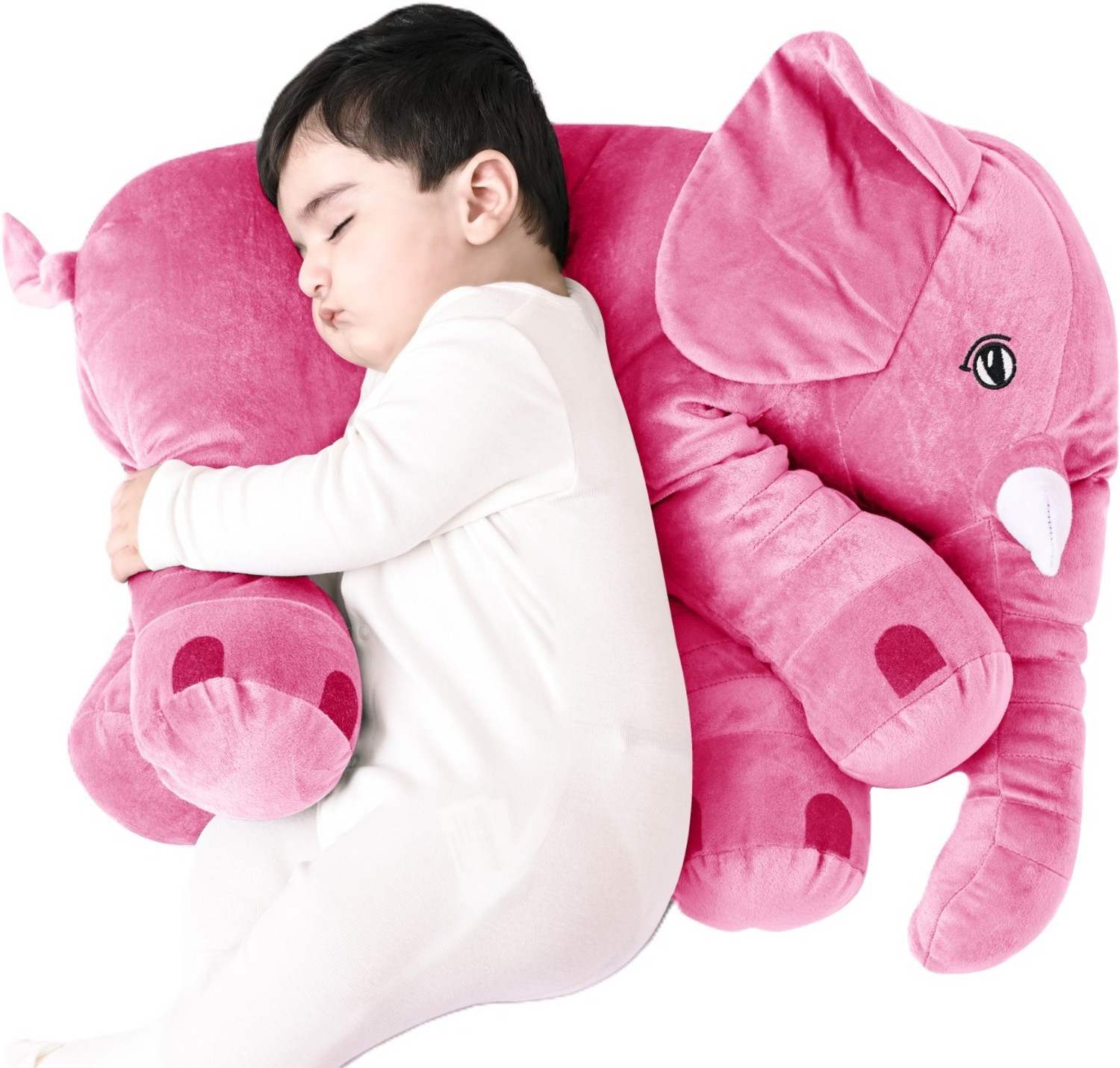 Image of DearJoy Baby Elephant Pillow (Pink) - 45 cm