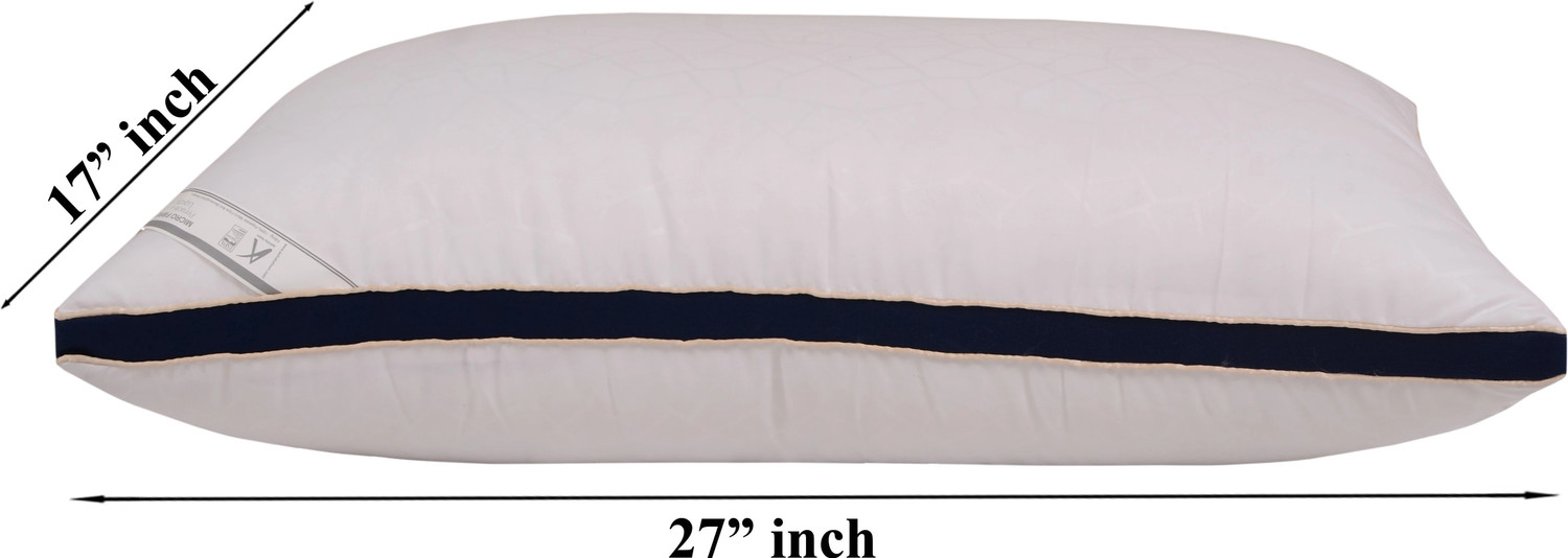 Image of SPRINGTEK Microfibre Sleeping Pillow Pack of 2 Solid