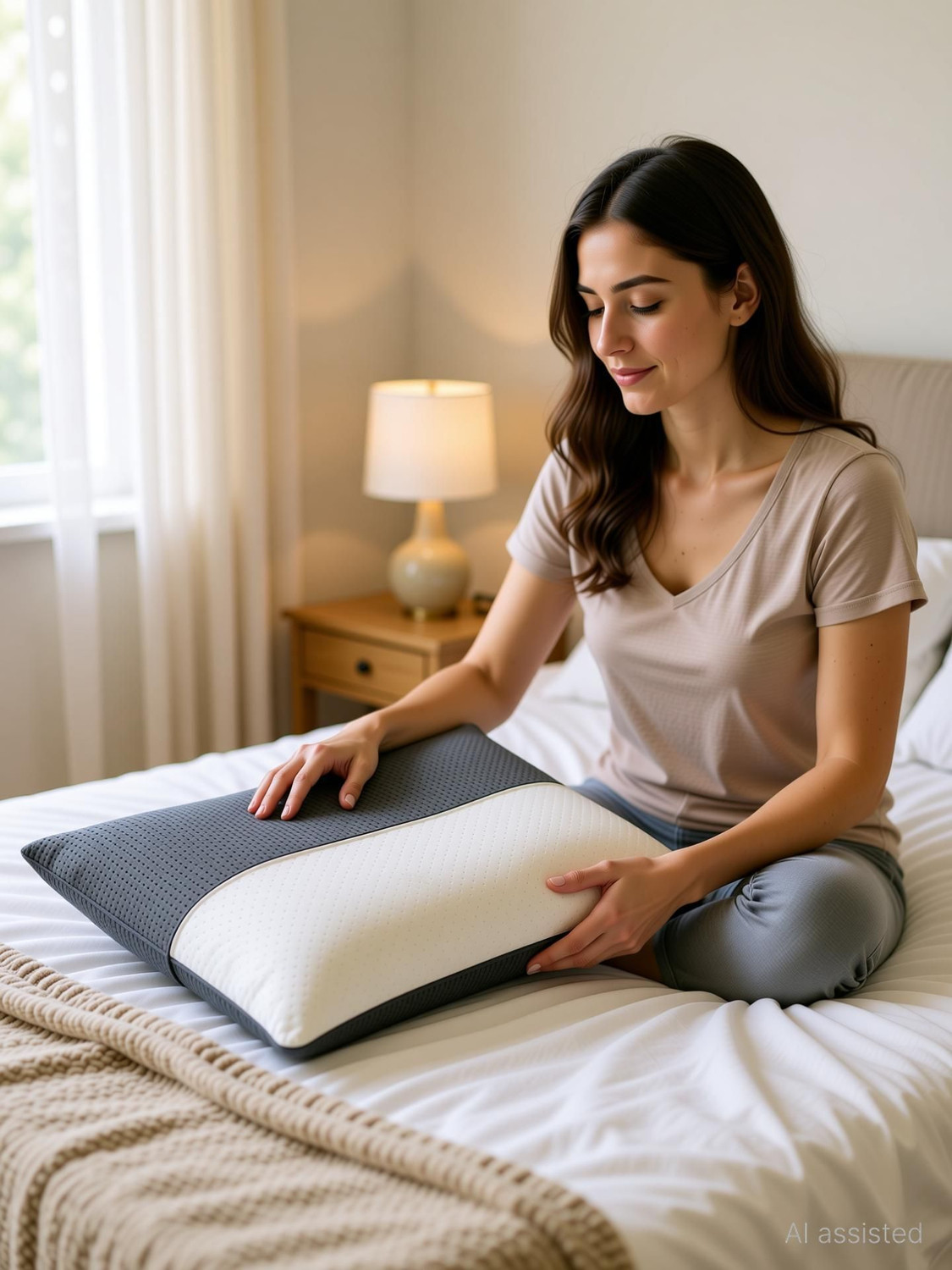 Image of DALUCI Microfibre Sleeping Pillow Pack of 1 Solid Comfort & Soft Microfiber Sleeping Pillow - Ultra Soft Bed Pillow for Sleeping