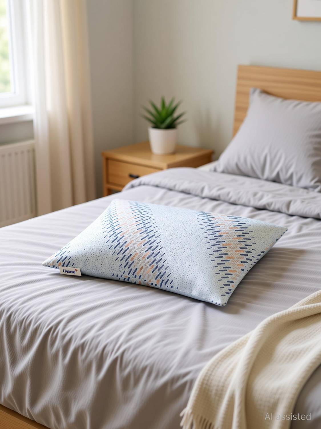 Livpure Smart Microfibre Sleeping Pillow Pack of 1 Solid