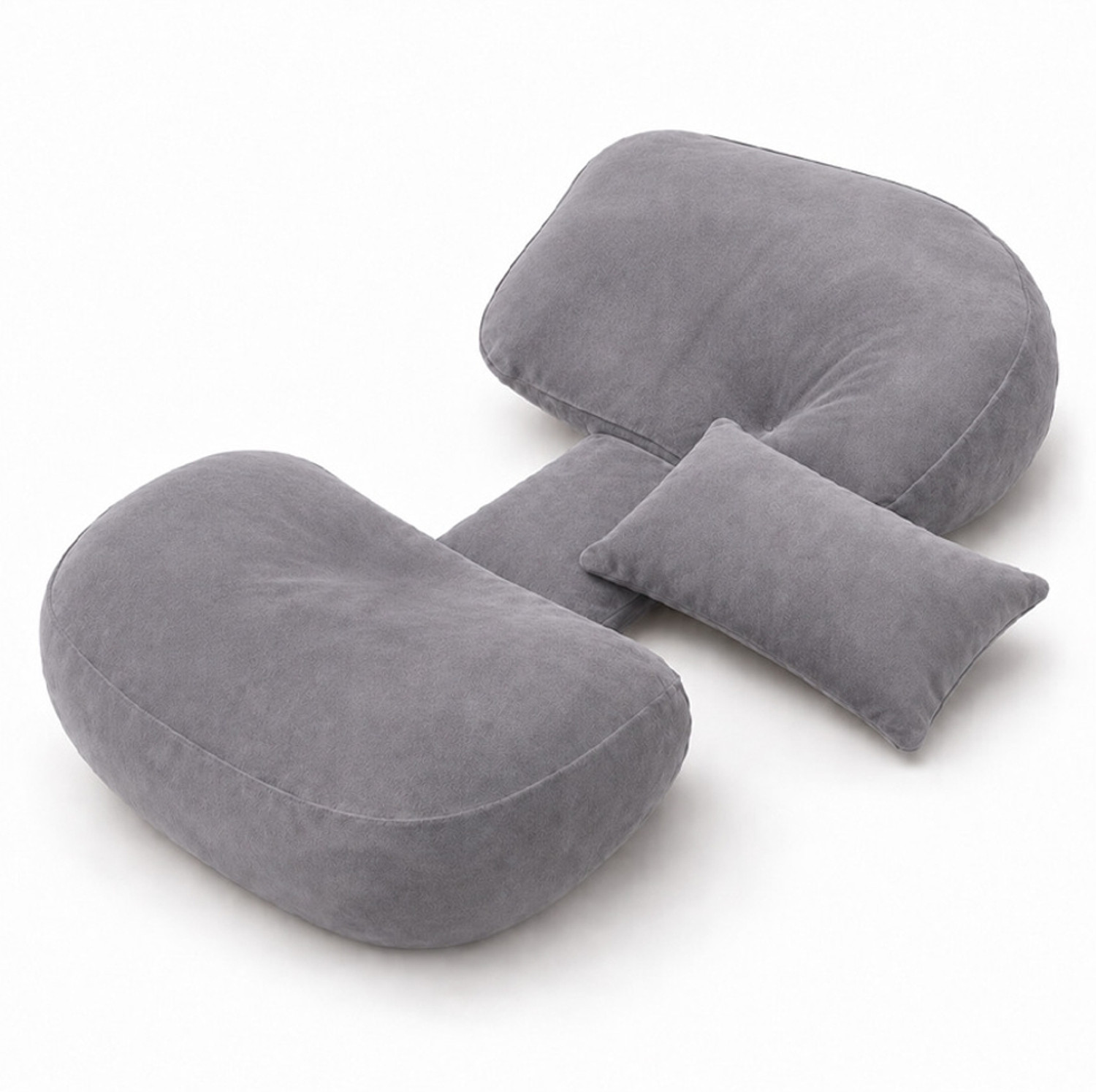 Image of GADDA CO Microfibre Pregnancy Pillow Pack of 1 Solid Adjustable pillow