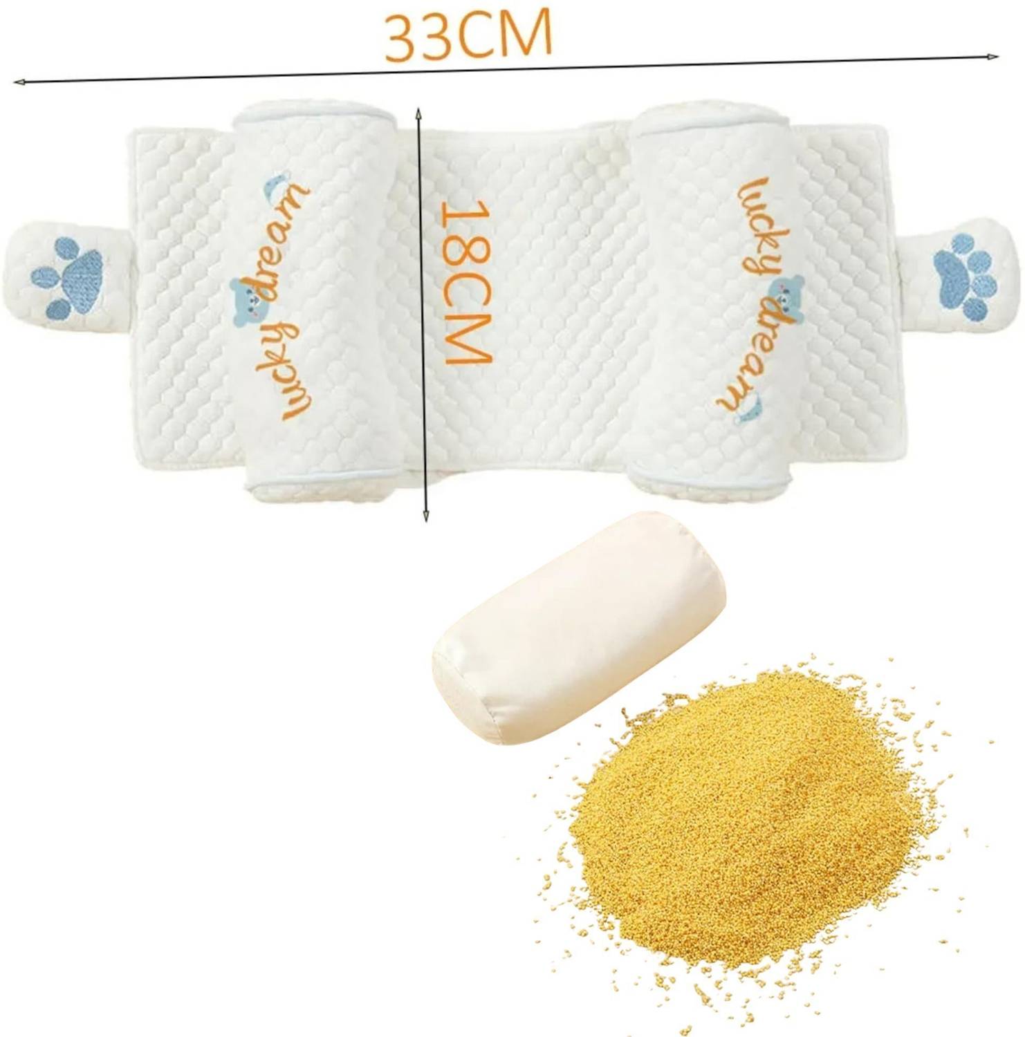 Leewon Cotton Baby Neck Pillow Pack of 1 - Image 5